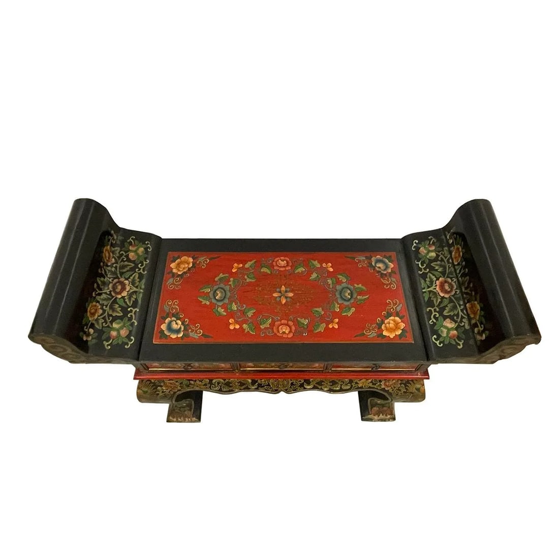 Vintage Tibetan Painted Altar Table - 6