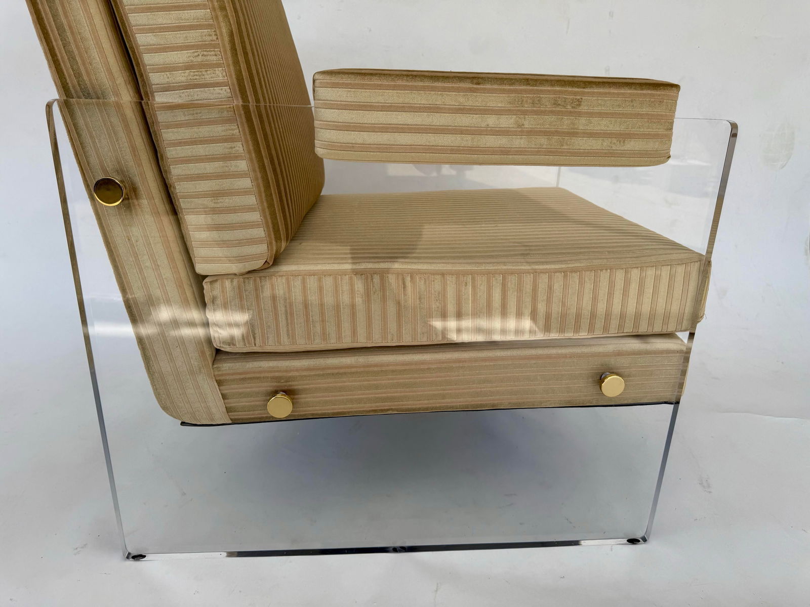 1980's Pair Lucite Armchairs - 2