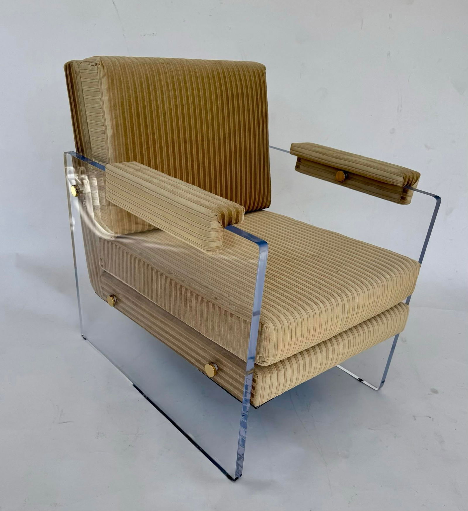 1980's Pair Lucite Armchairs - 5