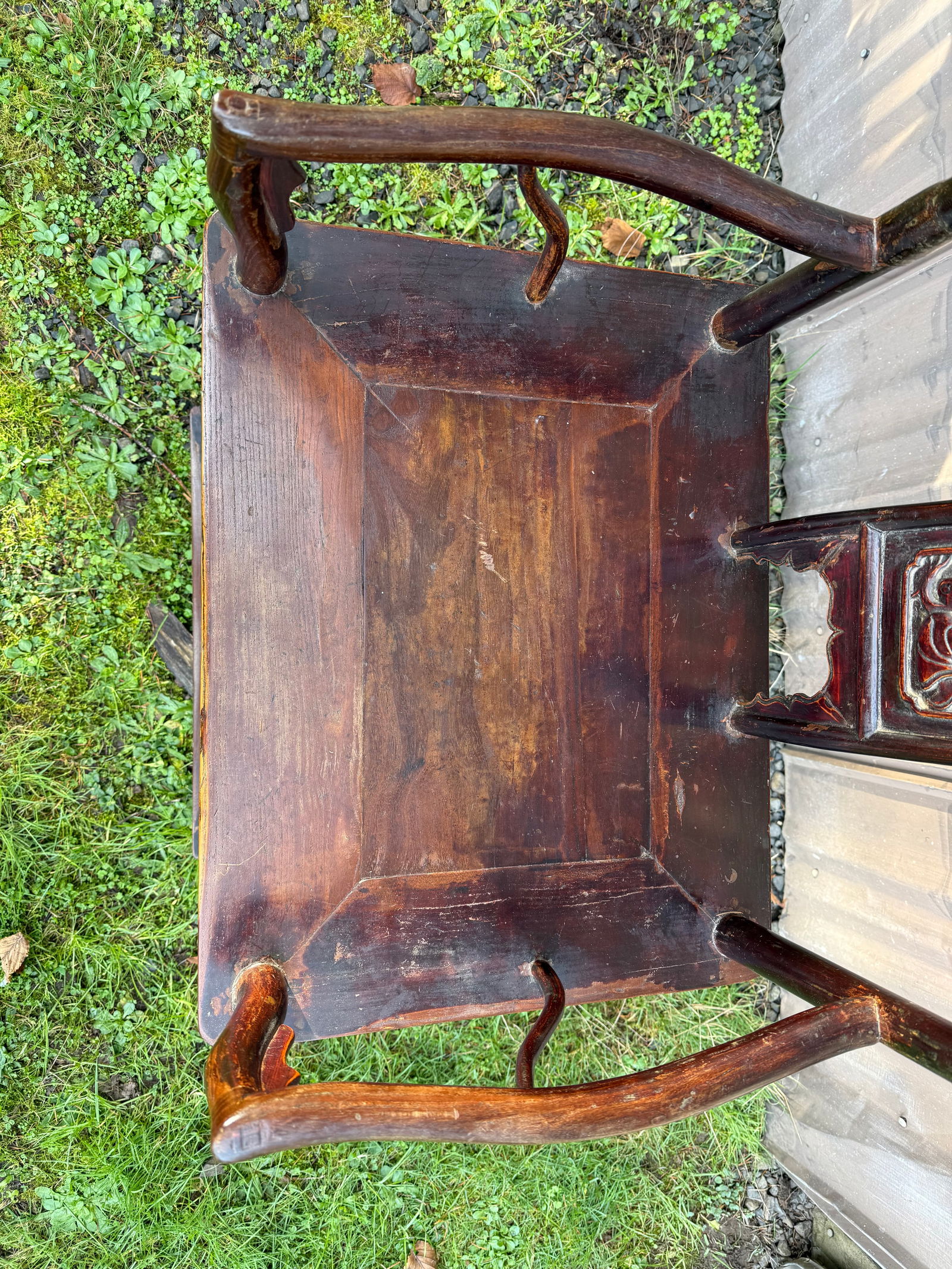 Antique High Back Official's "Hat" Chair - Qing Dynasty - 7