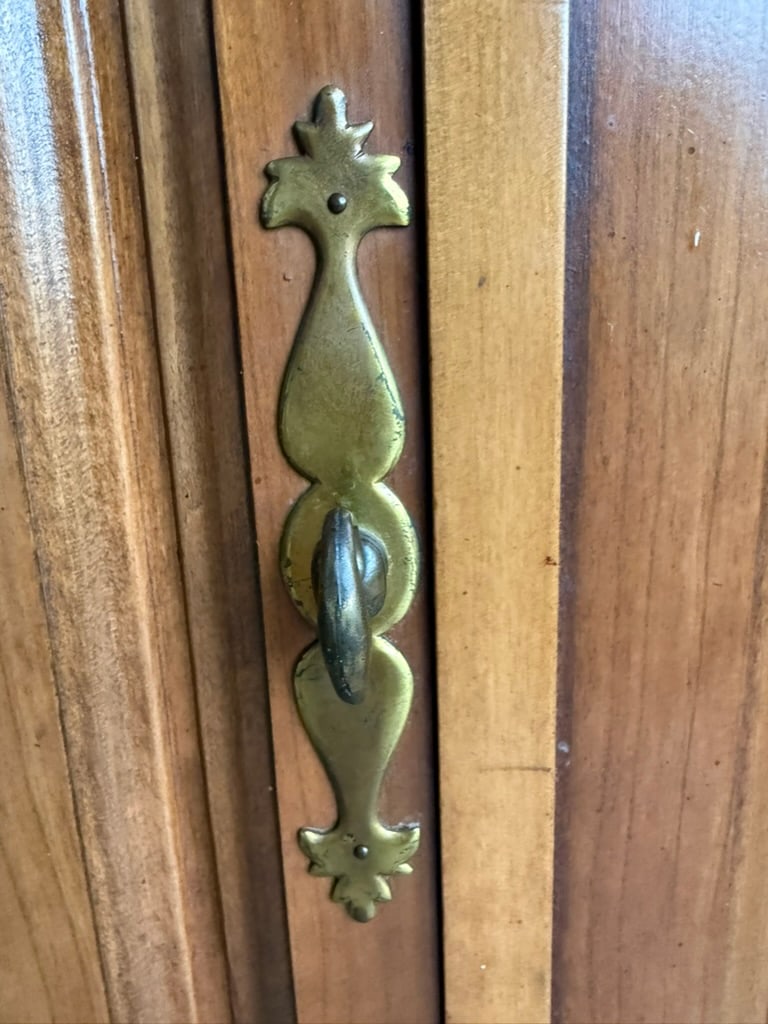 1960's China Cabinet Fruitwood Italian Neoclassical in the Style of Bernhardt - 12