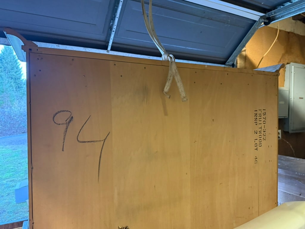 1960's China Cabinet Fruitwood Italian Neoclassical in the Style of Bernhardt - 14