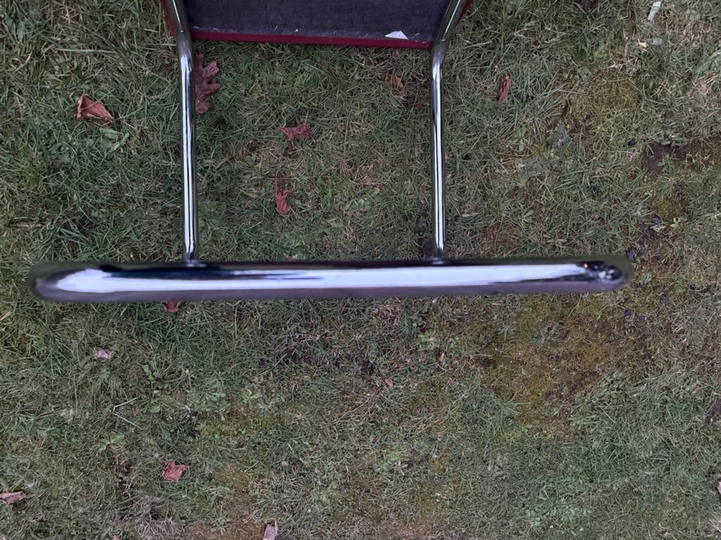 Vintage Cesca-Style Upholstered Armchair - 4