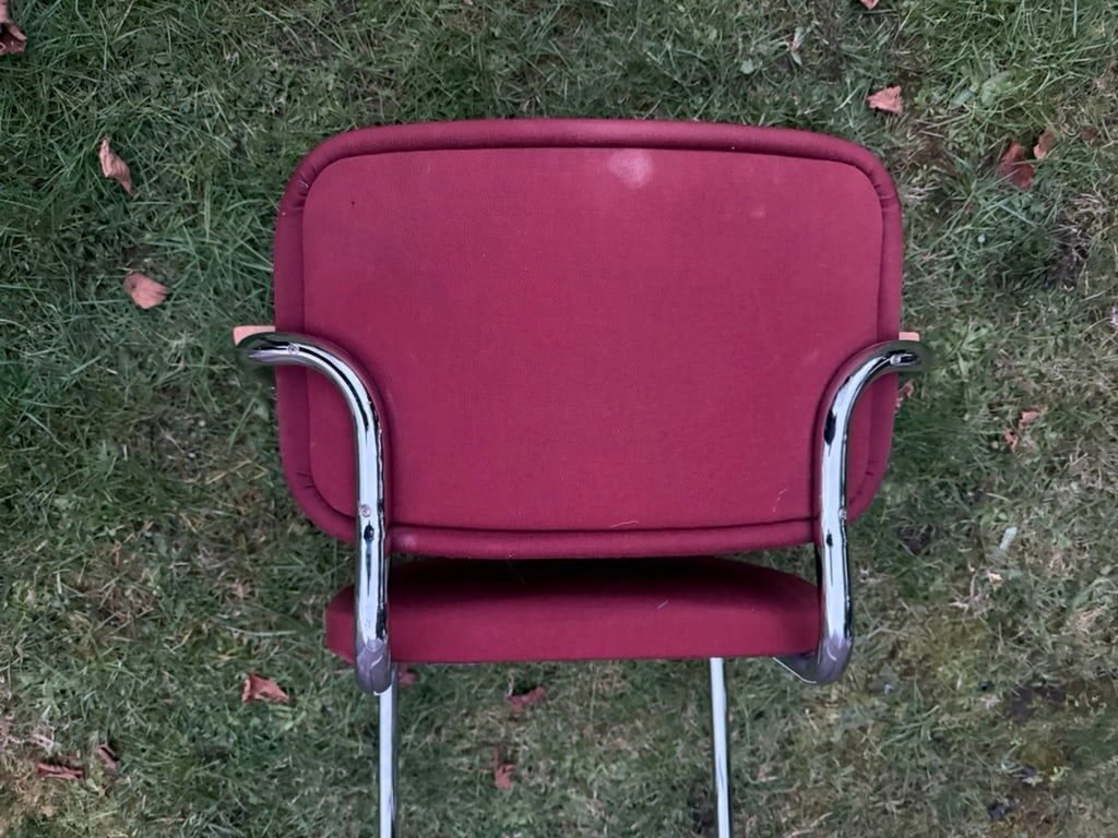 Vintage Cesca-Style Upholstered Armchair - 6