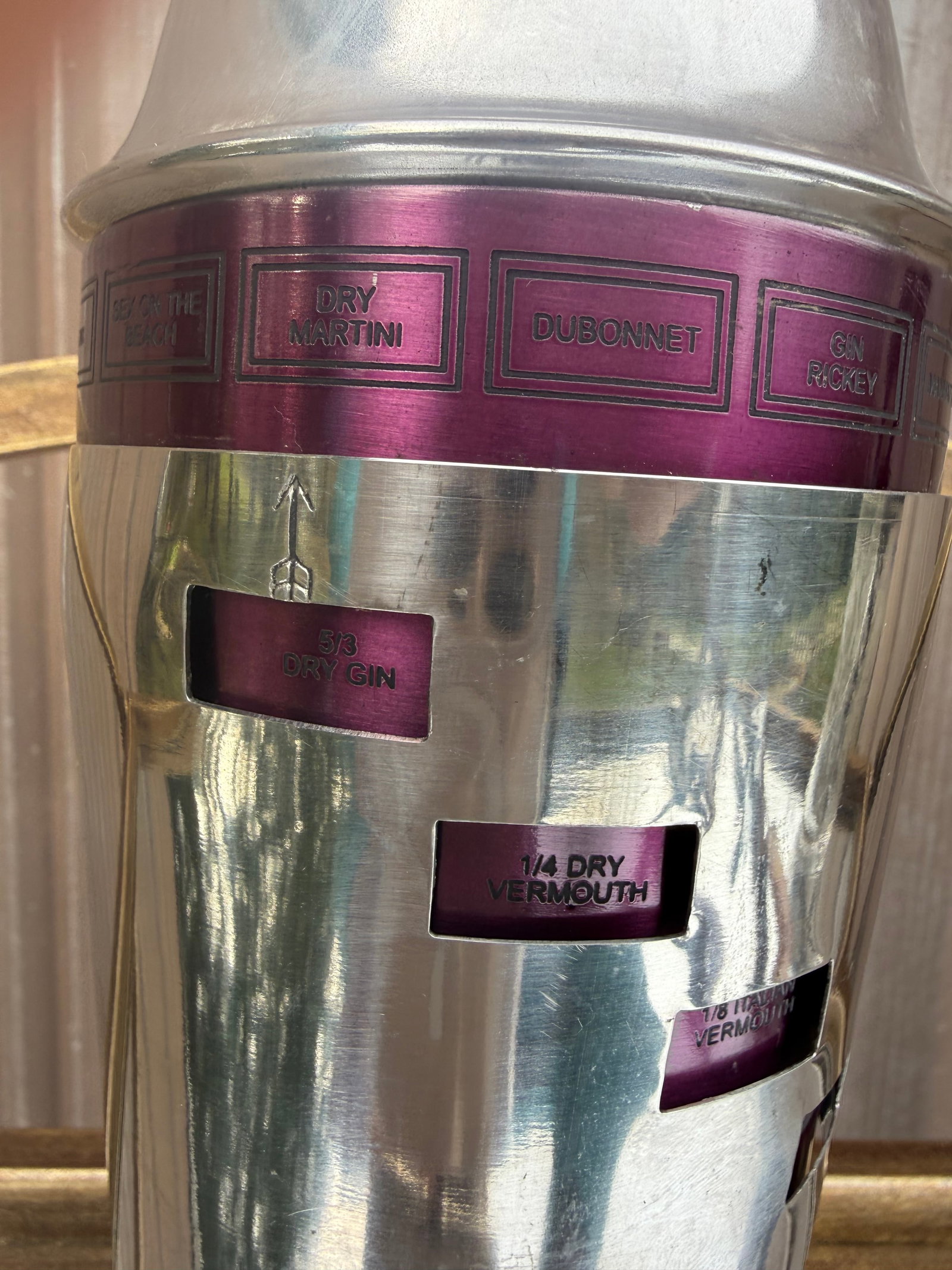 Dial a Drink Menu Cocktail Shaker - 7