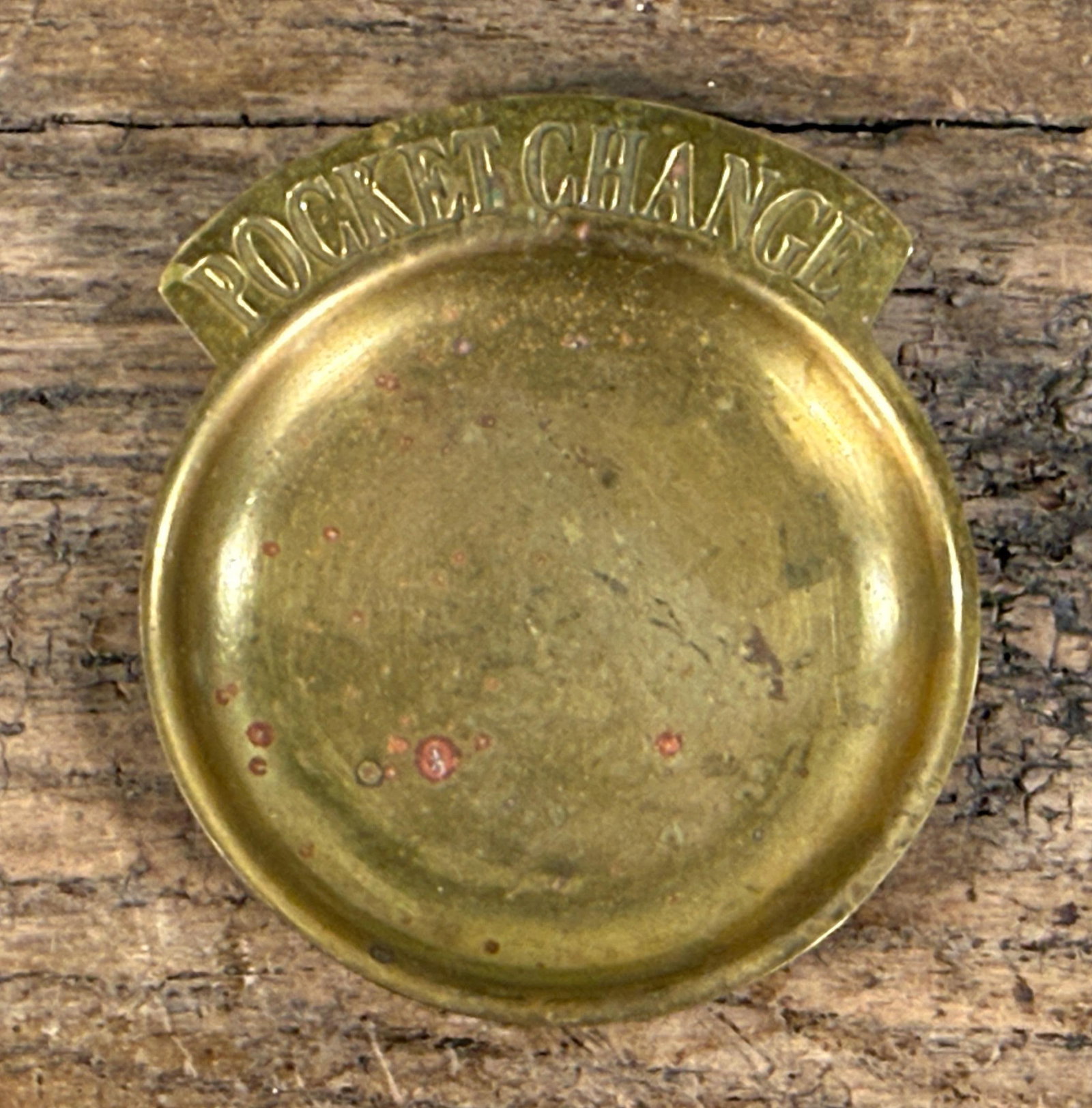Vintage Brass Pocket Change Catchall Entry Dish - 2