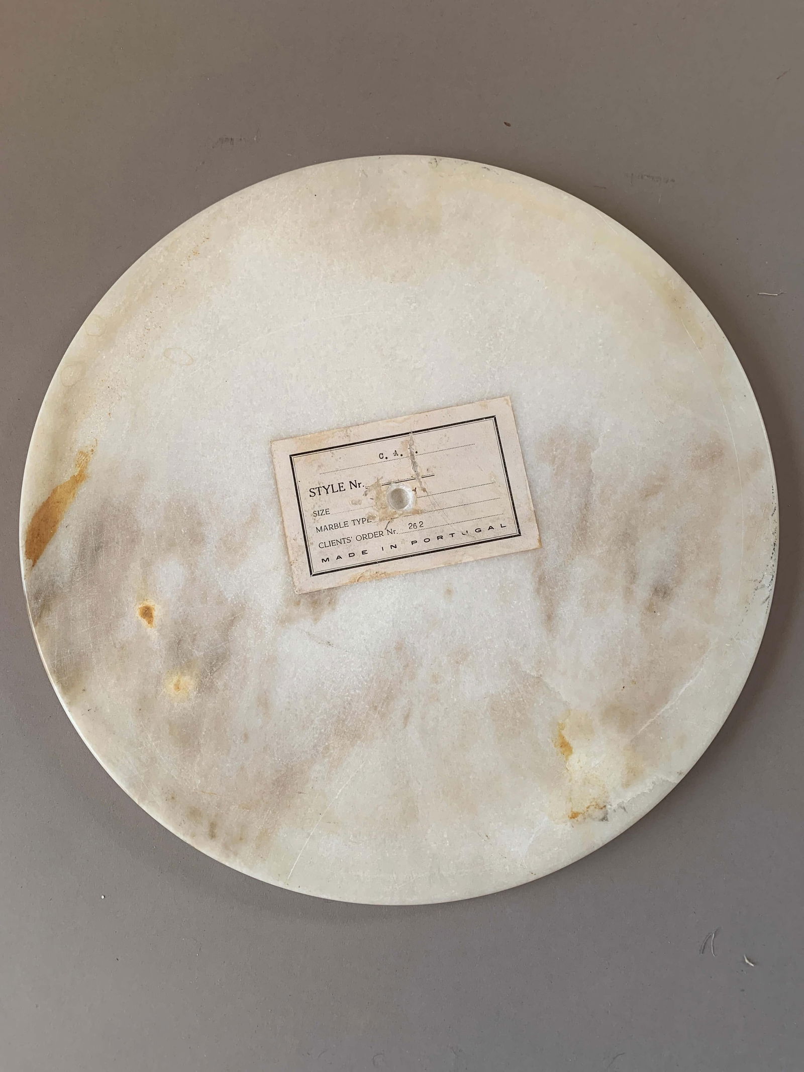 1950s Iron and Marble Side Table - 3