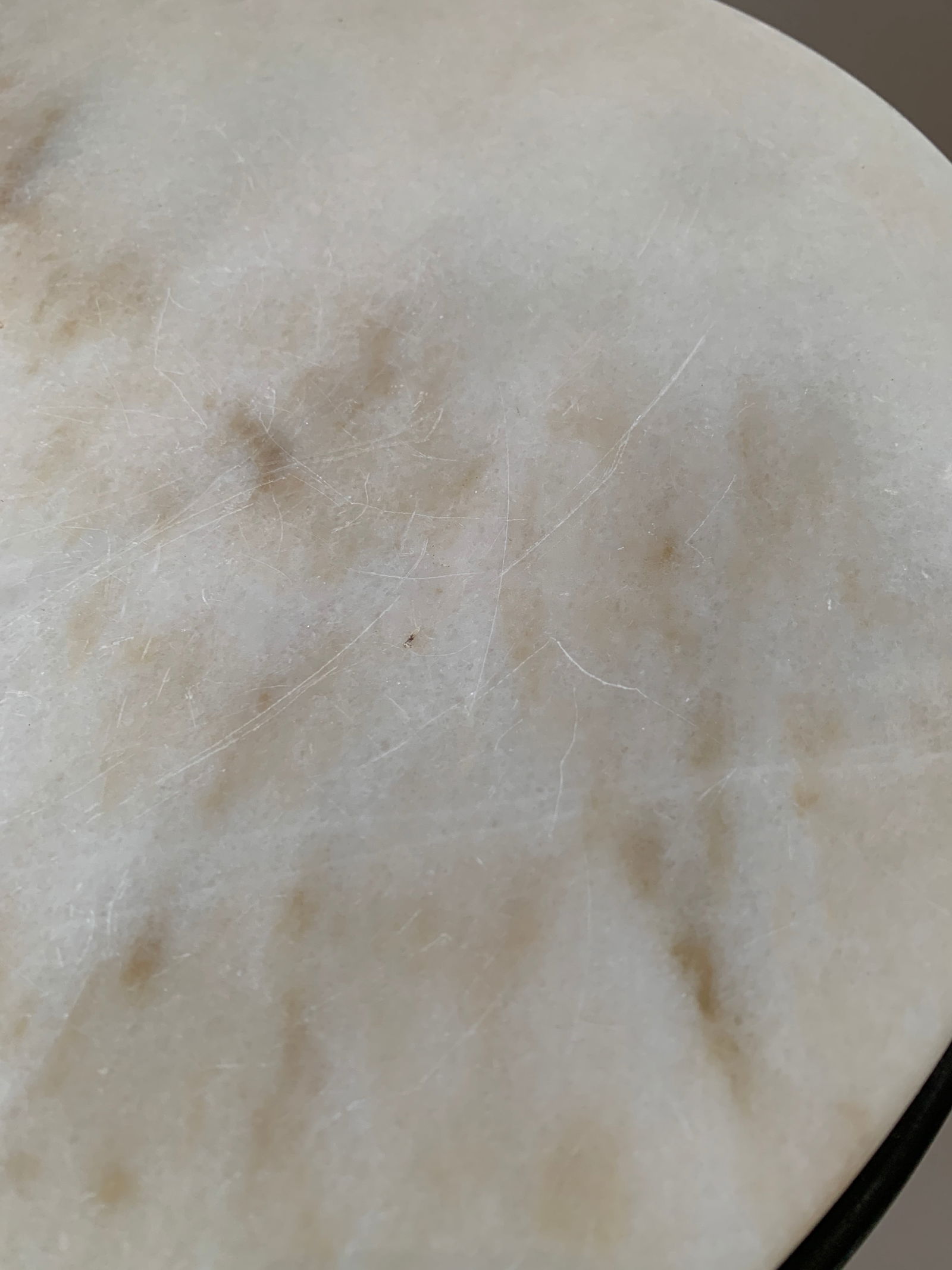 1950s Iron and Marble Side Table - 4