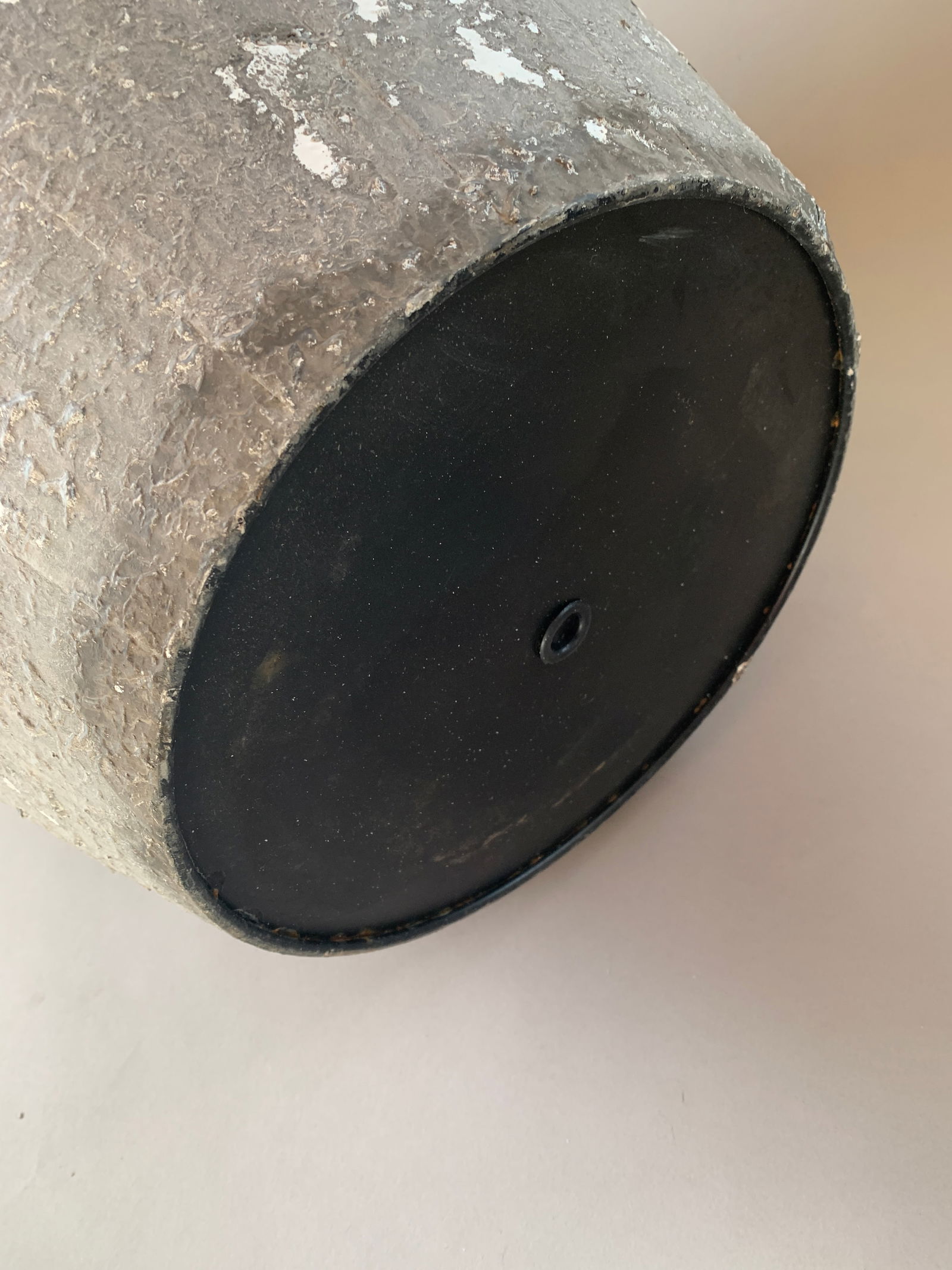 Asian-Inspired Contemporary Planter With Rustic Patina & Brass Handles - 2