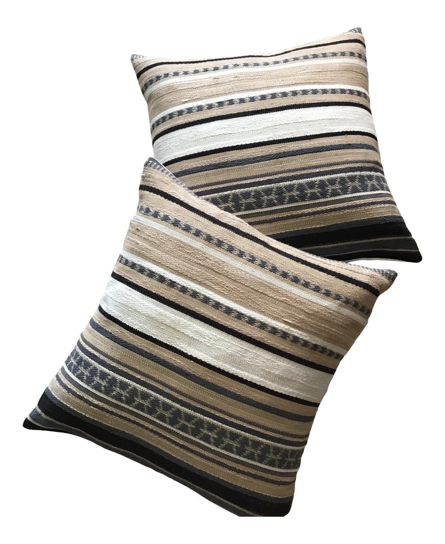 Serape Blanket 18" Pillows Kravet Couture Fabric Custom Made Contemporary Serape Blanket-Style Pillo (1 of 8)