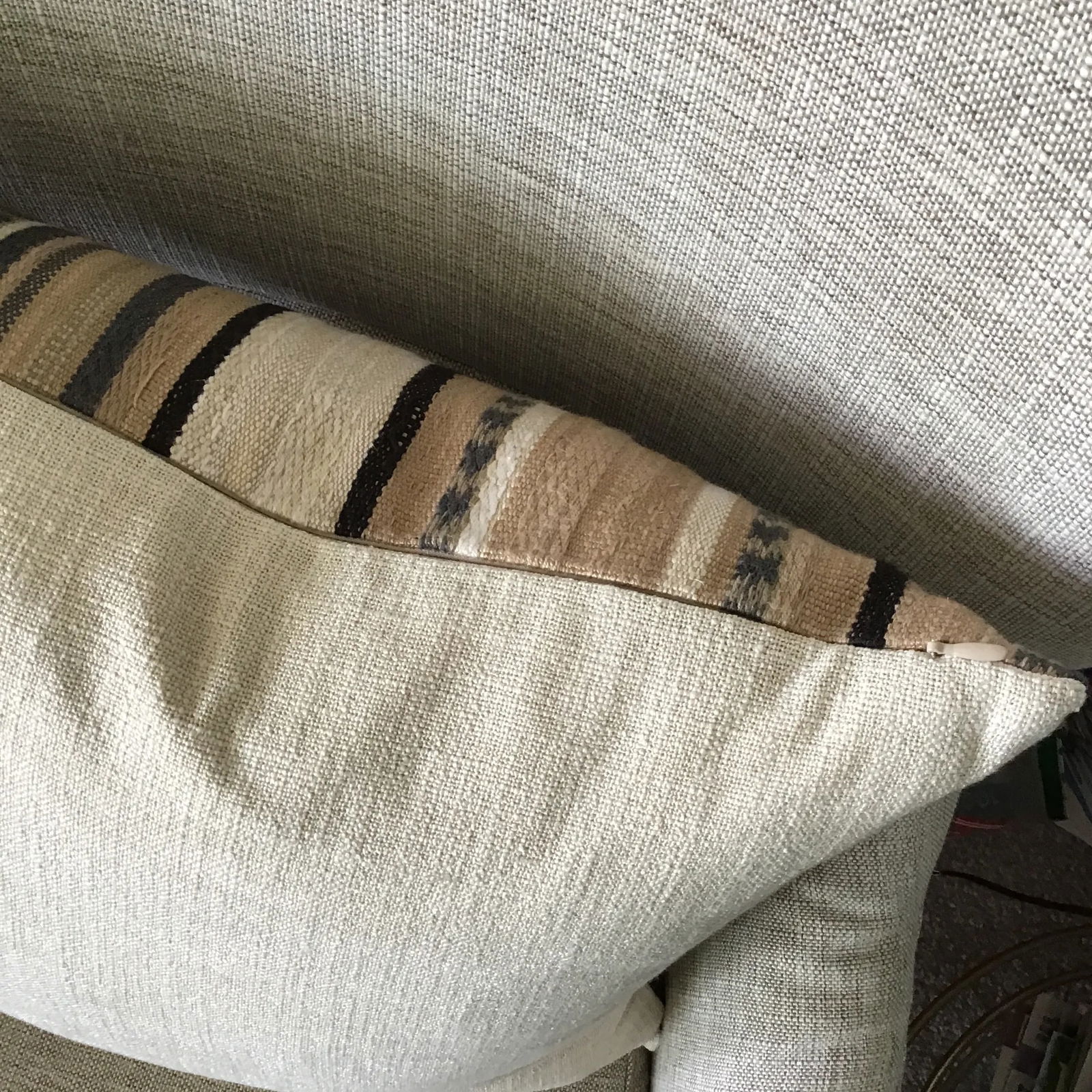 Serape Blanket 18" Pillows Kravet Couture Fabric Custom Made Contemporary Serape Blanket-Style Pillo - 6