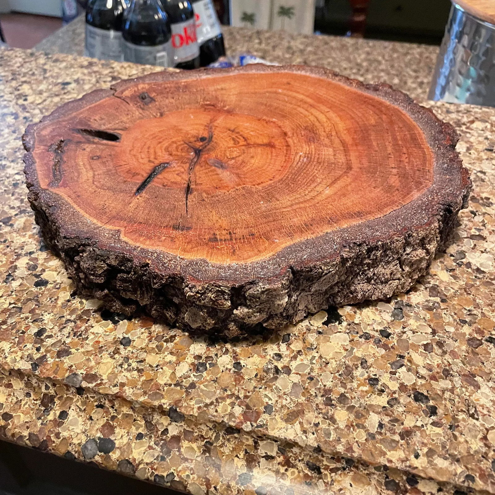 Natural Live Edge Wood Platter - 2