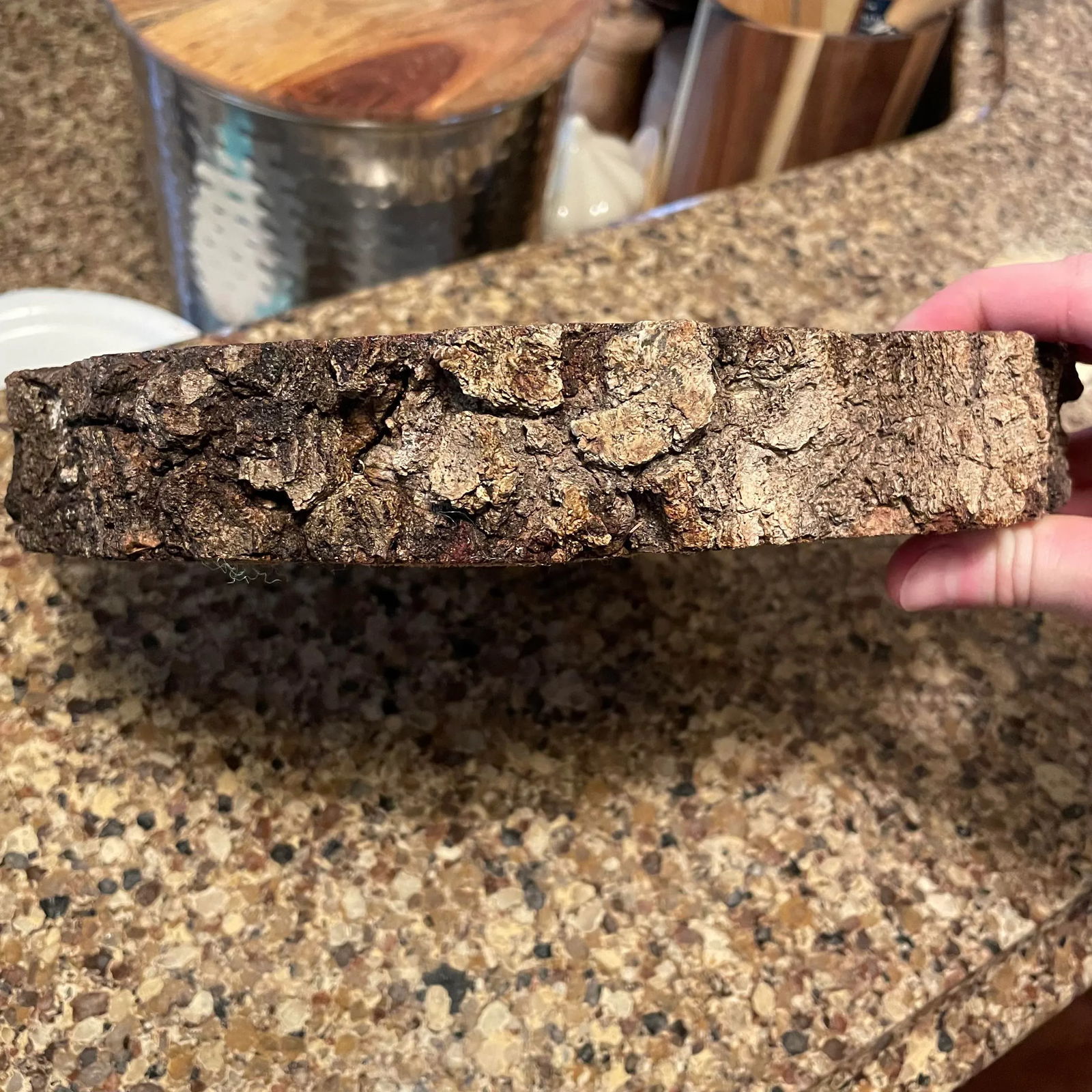 Natural Live Edge Wood Platter - 4