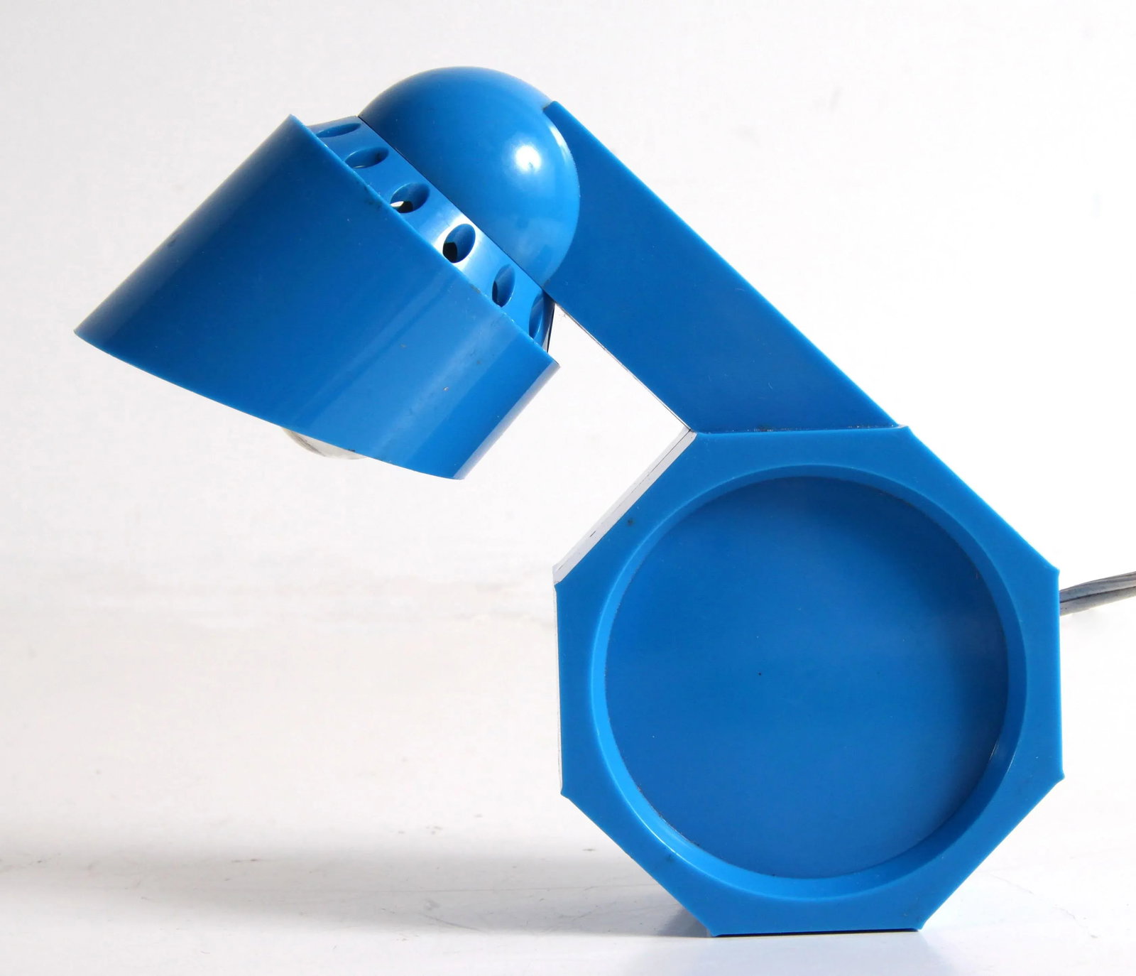 Vintage C.1970's Mid Century Modern Blue Light-Horse Lamp by Reiley Moustakas - 2