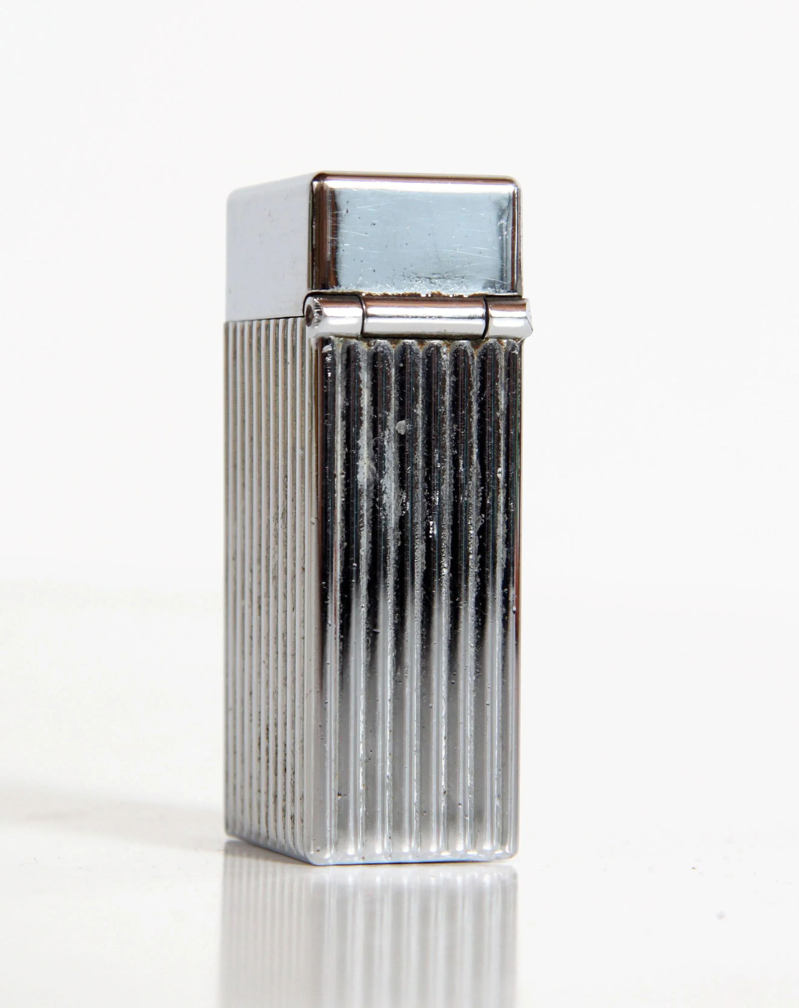 Vintage Art Deco / Mid Century Parker Chrome Silver Table Lighter - 4