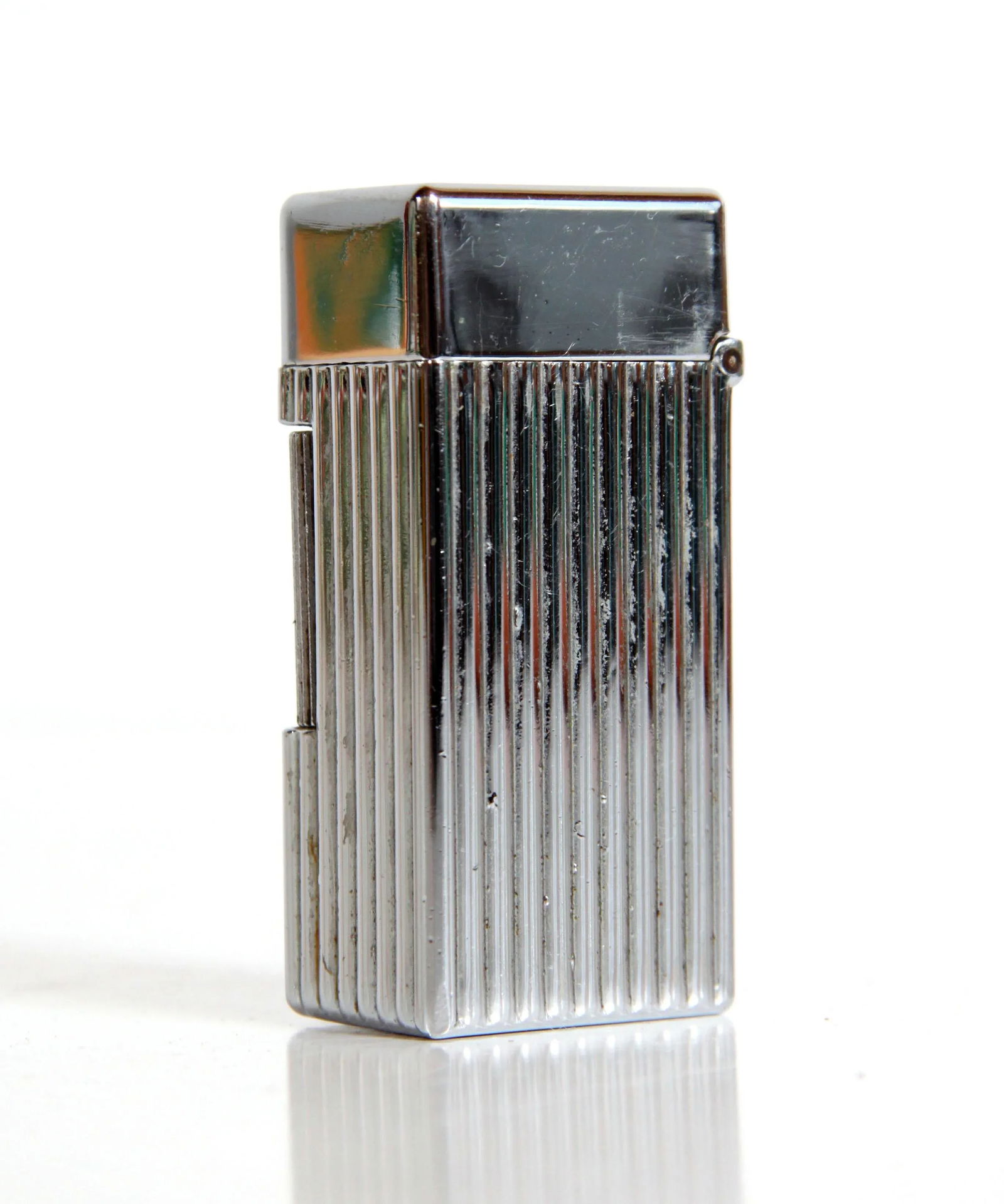 Vintage Art Deco / Mid Century Parker Chrome Silver Table Lighter - 5