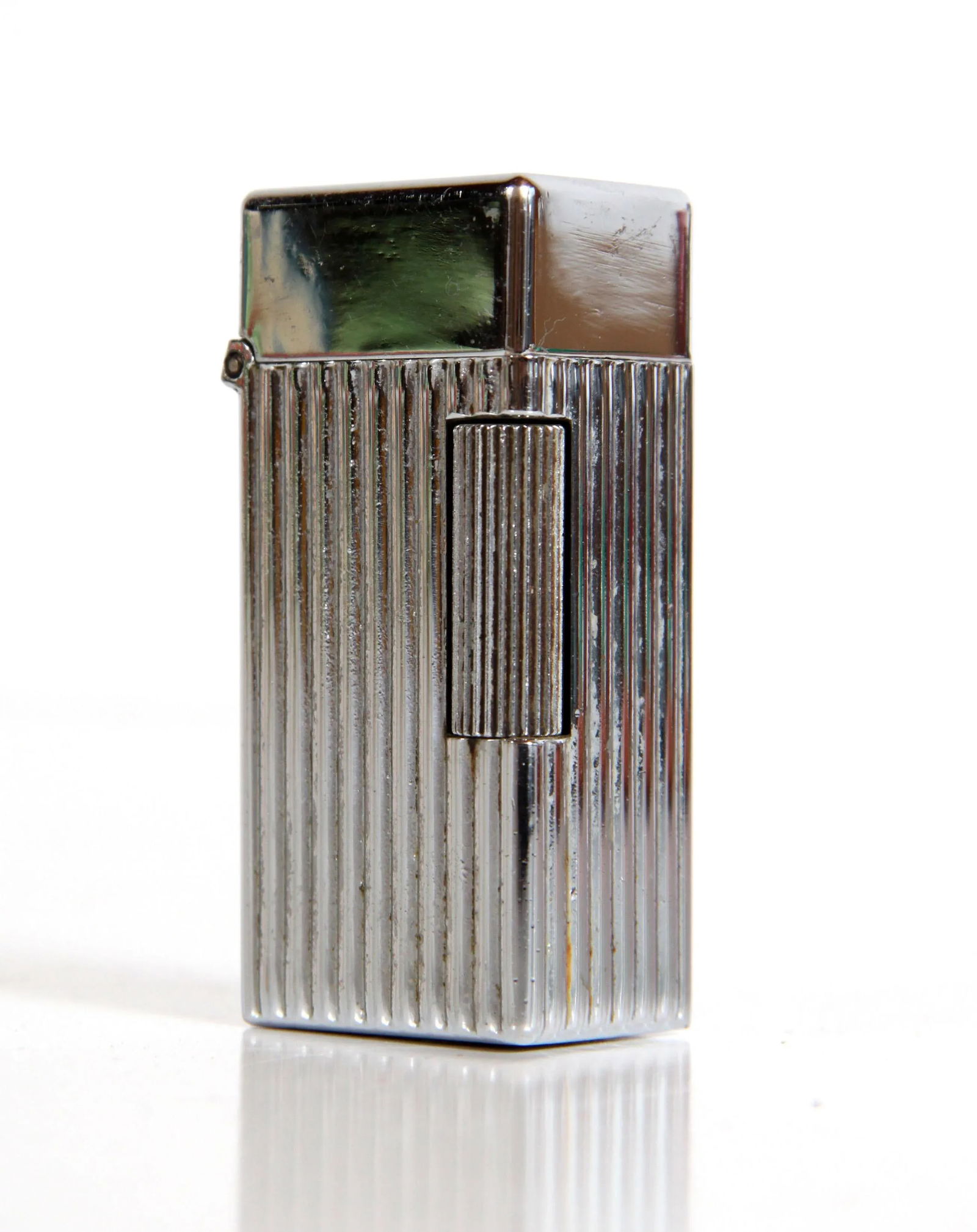 Vintage Art Deco / Mid Century Parker Chrome Silver Table Lighter - 6