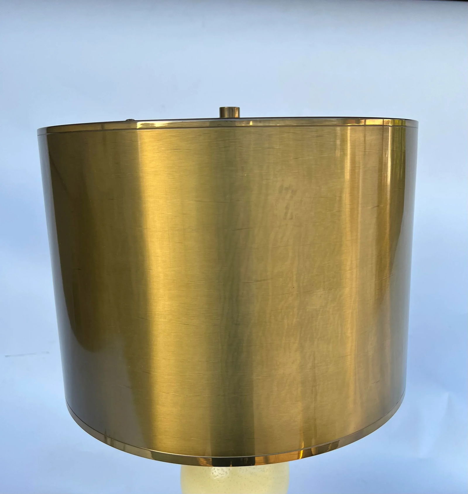 1960's Maison Charles Patina Brass Ostrich Egg Table Lamps - Set of 2 - 4