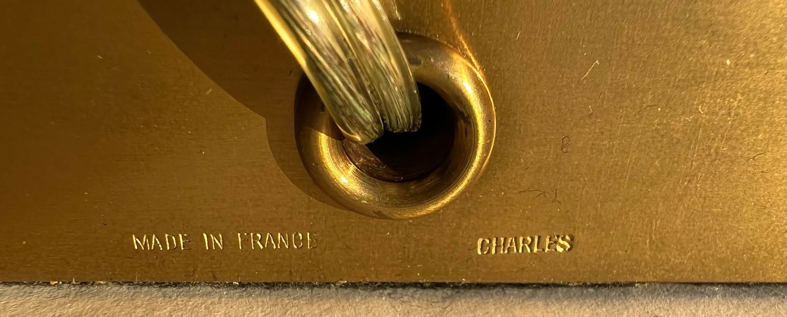 1960's Maison Charles Patina Brass Ostrich Egg Table Lamps - Set of 2 - 8