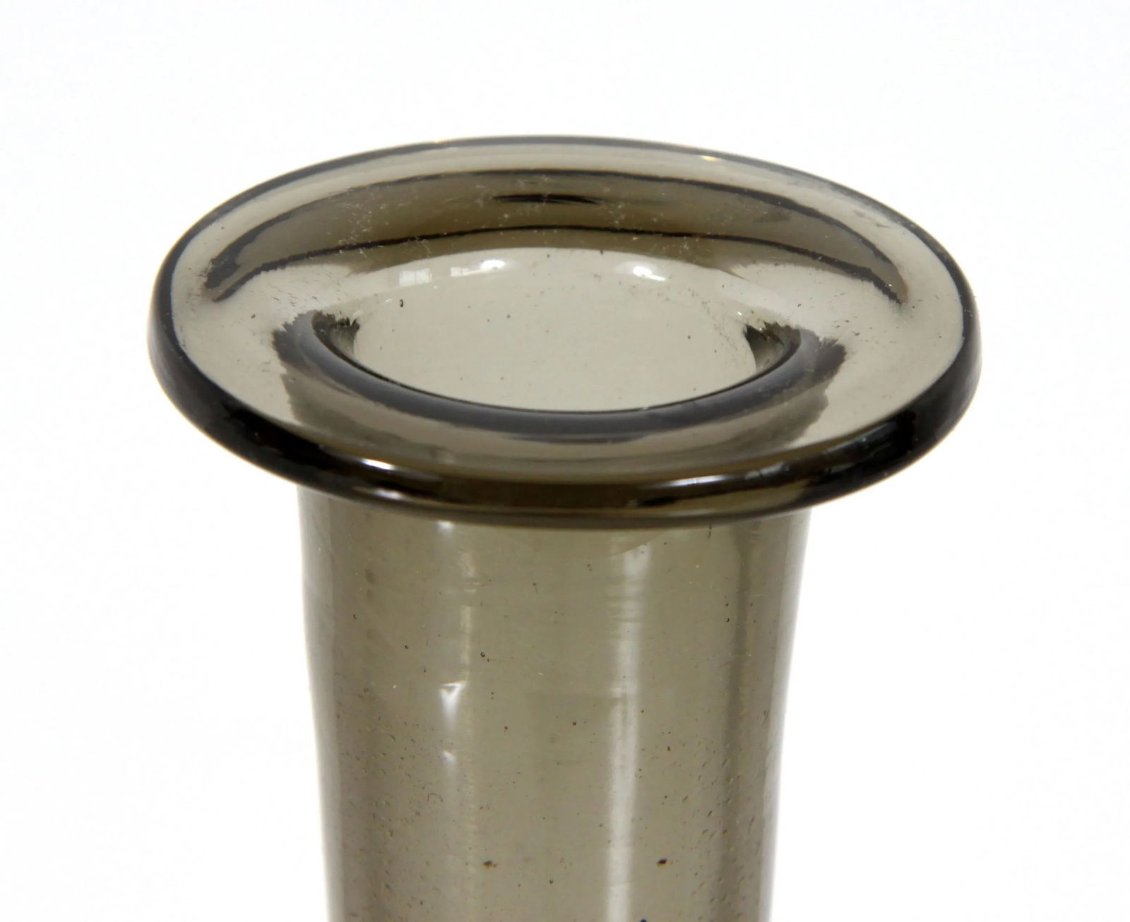 Oversized Mid Century Modern Ash Gray Venetian Murano Art Glass Decanter - 7