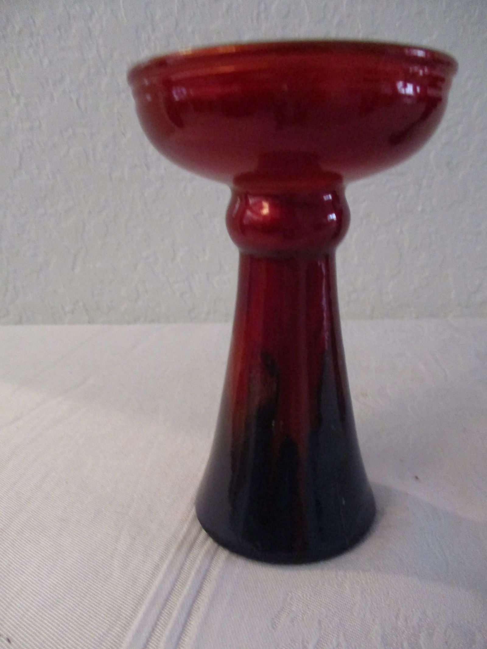 German Modern Abstract Glass Candle Holders, a Pair - 5