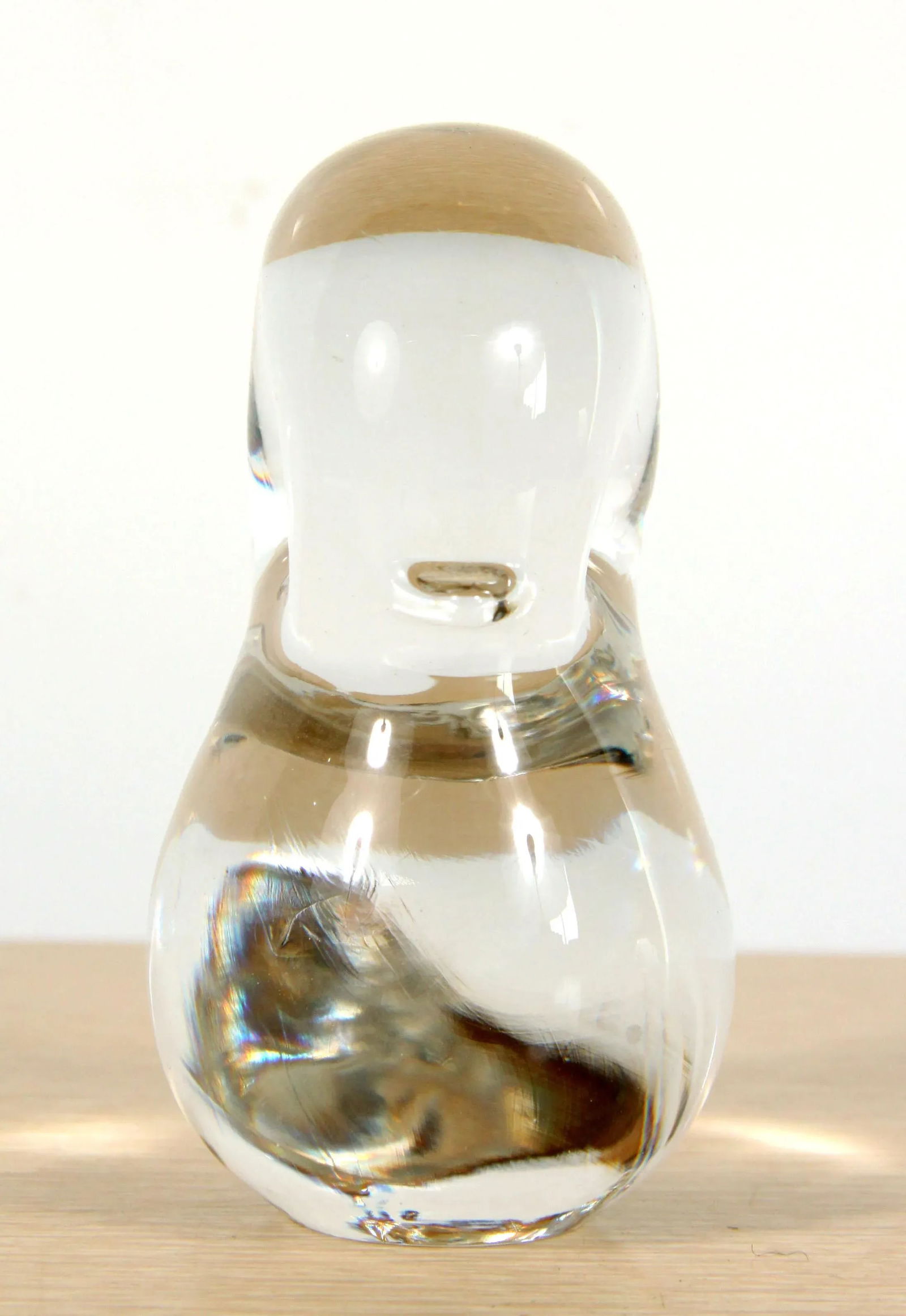 Vintage Mid Century Art Glass Duckling Figure - 4