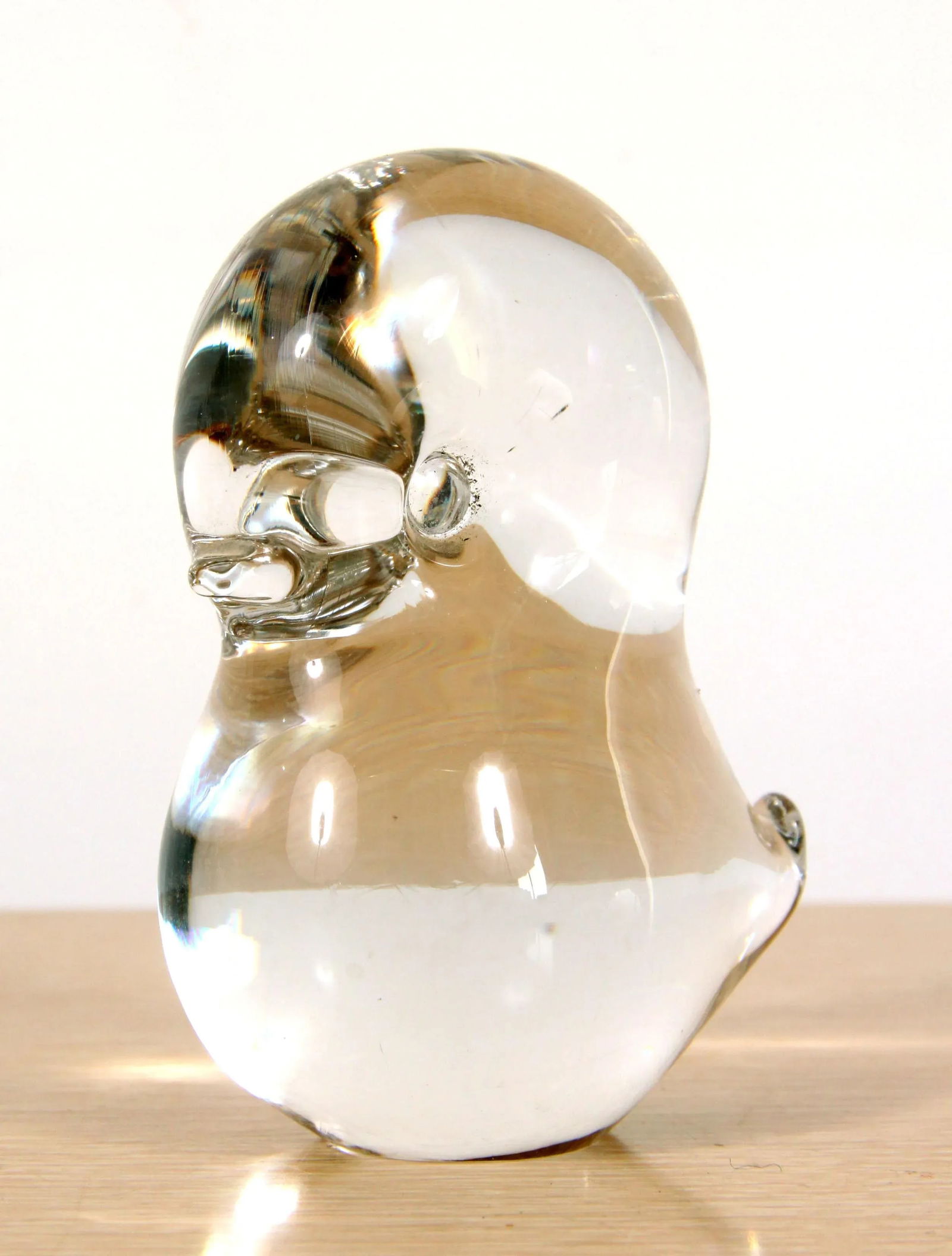 Vintage Mid Century Art Glass Duckling Figure - 7