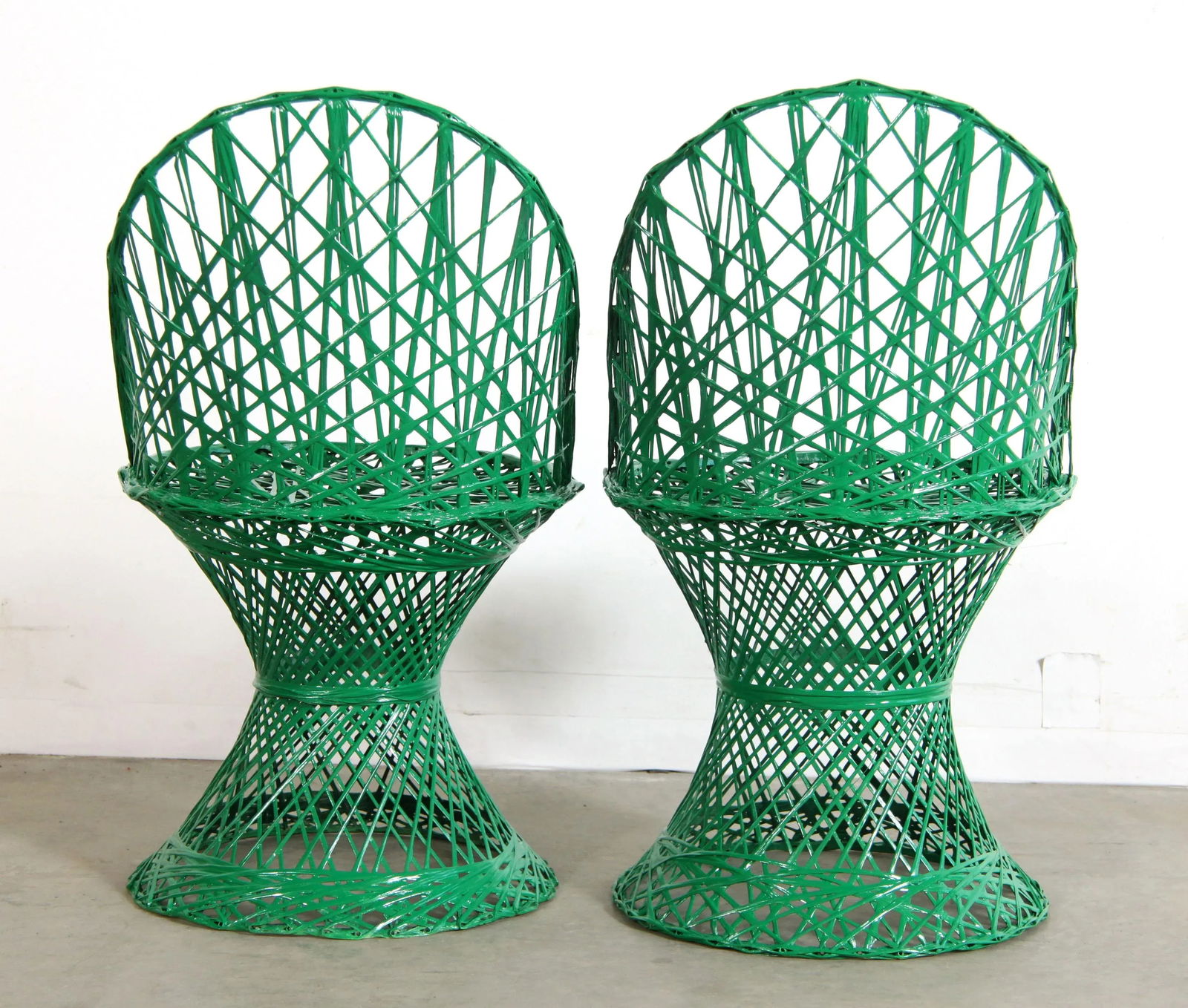 Vintage Mid Century Modern Russell Woodard Style Spun Fiberglass Childs Chairs - a Pair - 11