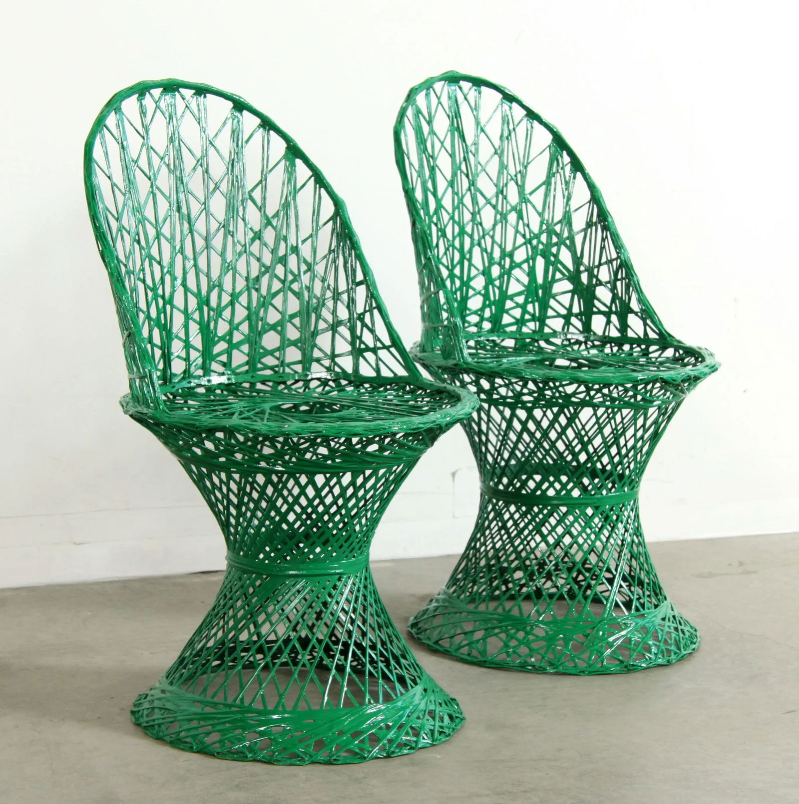 Vintage Mid Century Modern Russell Woodard Style Spun Fiberglass Childs Chairs - a Pair - 12