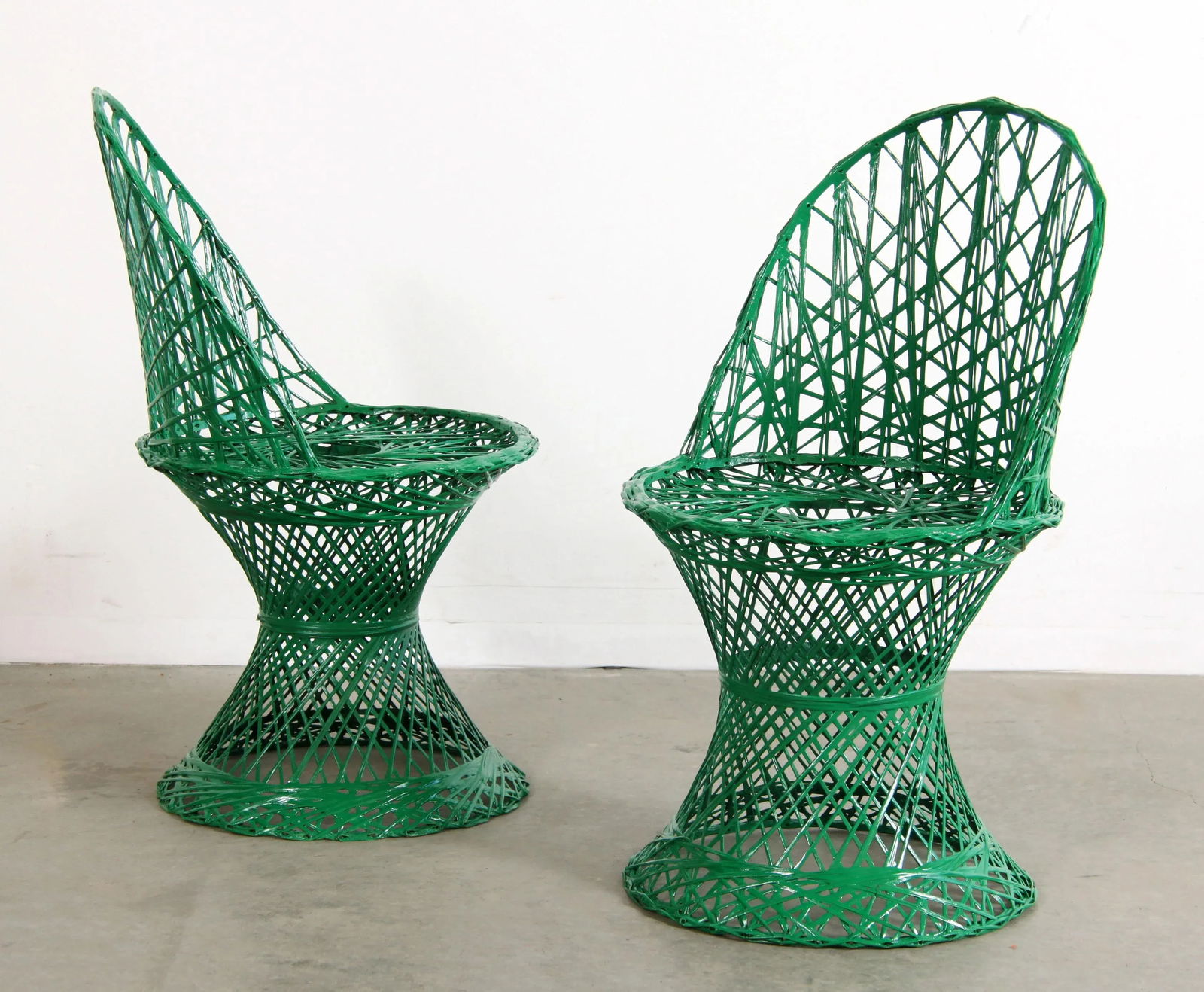 Vintage Mid Century Modern Russell Woodard Style Spun Fiberglass Childs Chairs - a Pair - 2