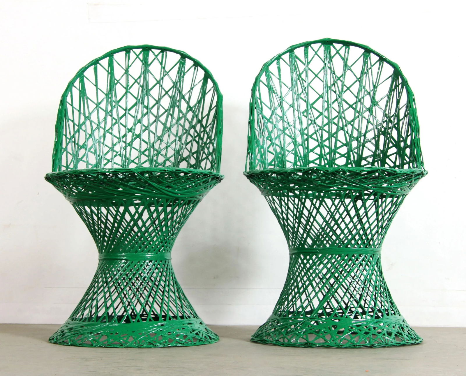 Vintage Mid Century Modern Russell Woodard Style Spun Fiberglass Childs Chairs - a Pair - 3