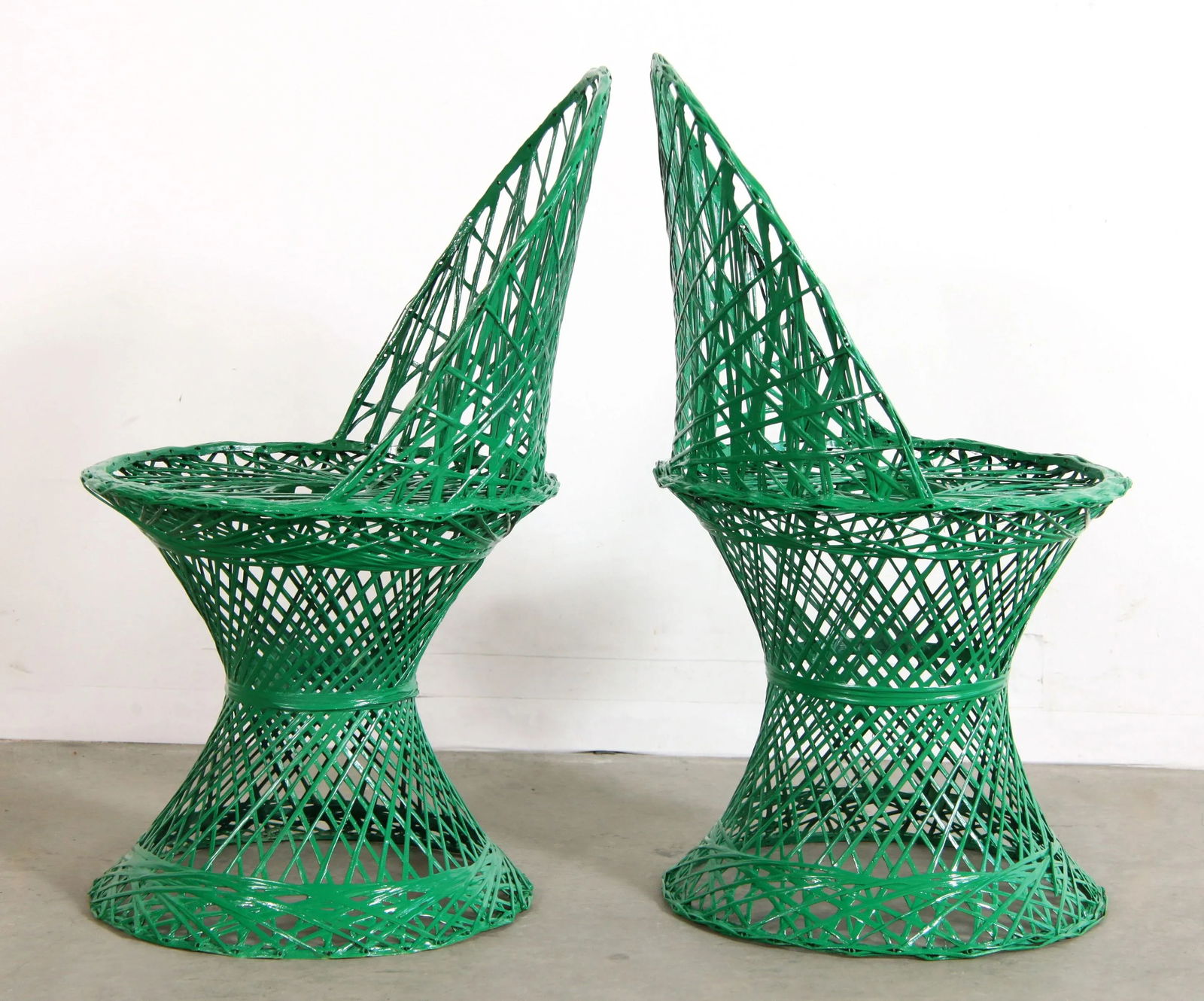 Vintage Mid Century Modern Russell Woodard Style Spun Fiberglass Childs Chairs - a Pair - 4