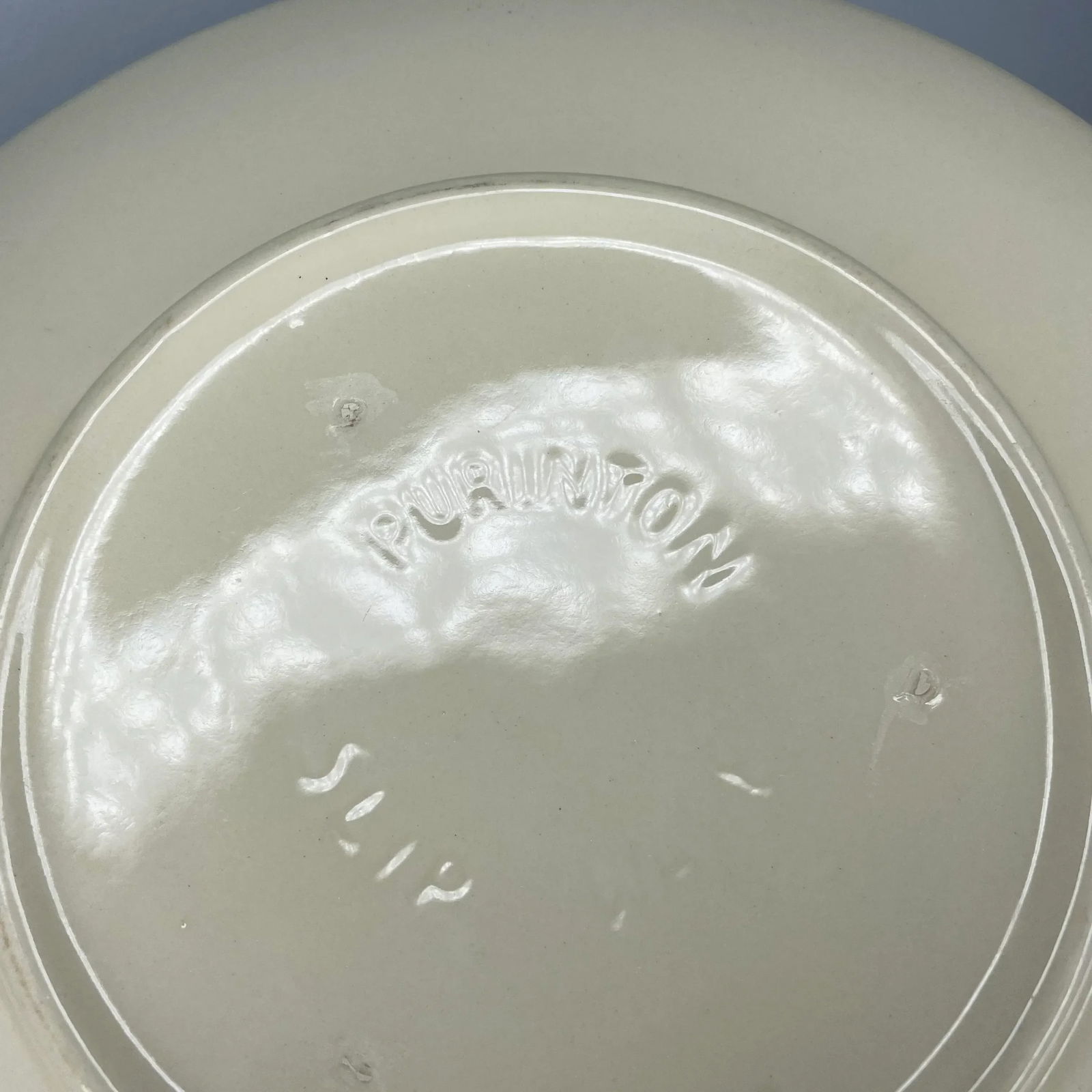 Vintage Hand Painted Purinton Pottery Slip Ware Intaglio Platter - 4