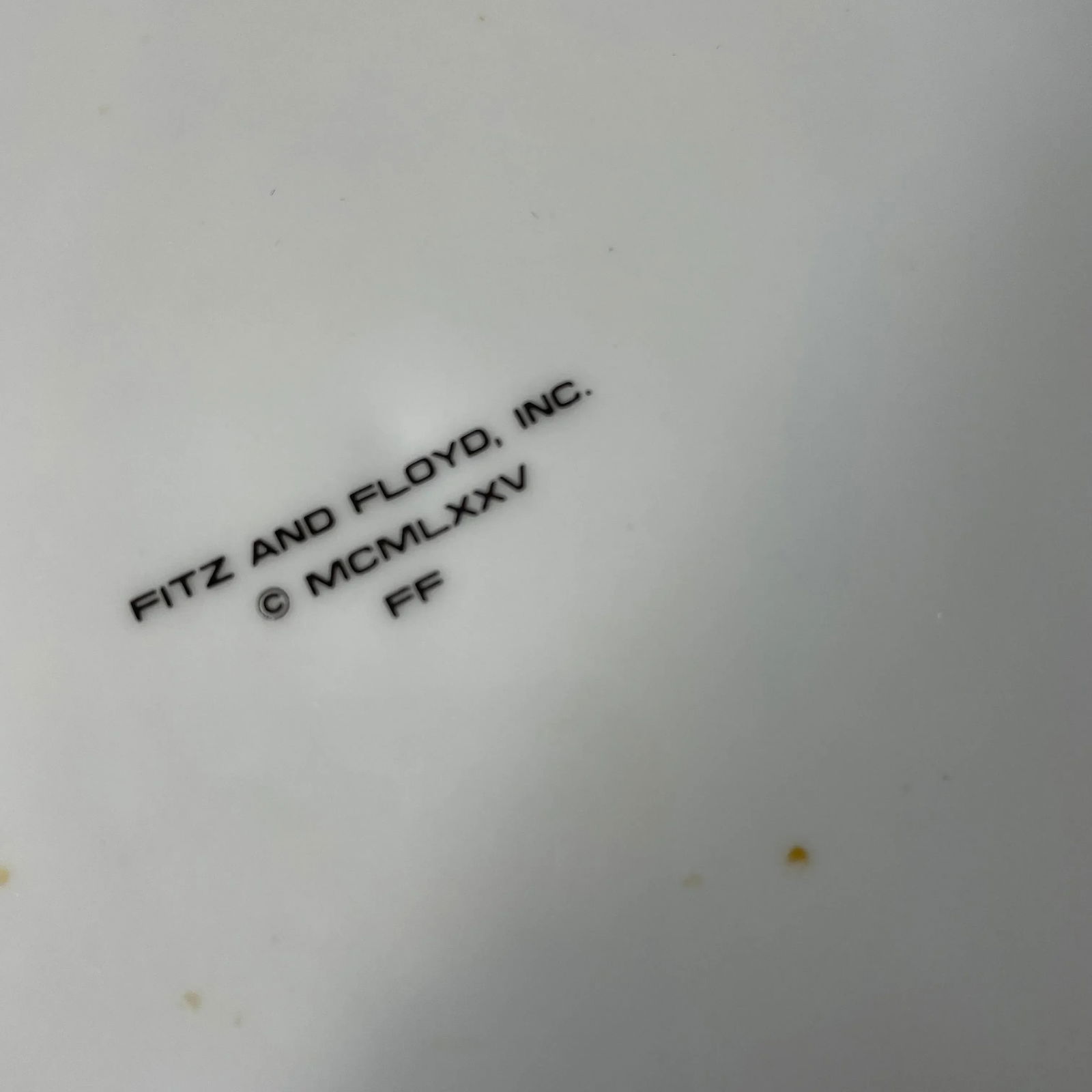 1975 Fitz and Floyd Green and Orange Tartan Rimmed Plates- Set of 3 - 2