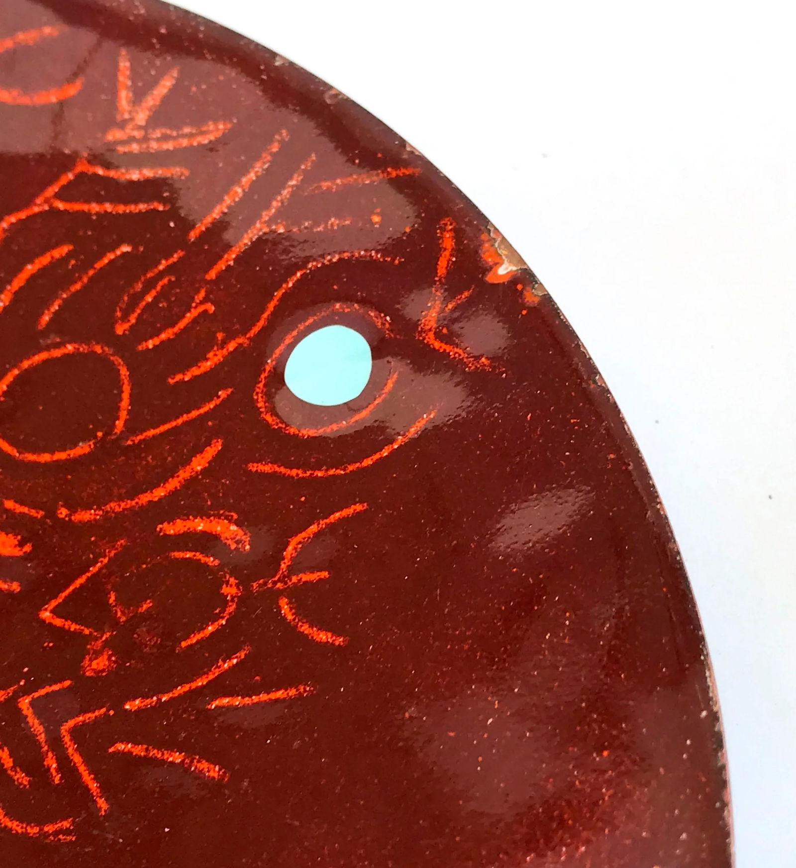 Vintage Enamel on Copper Peacock Dish / Catchall - 5