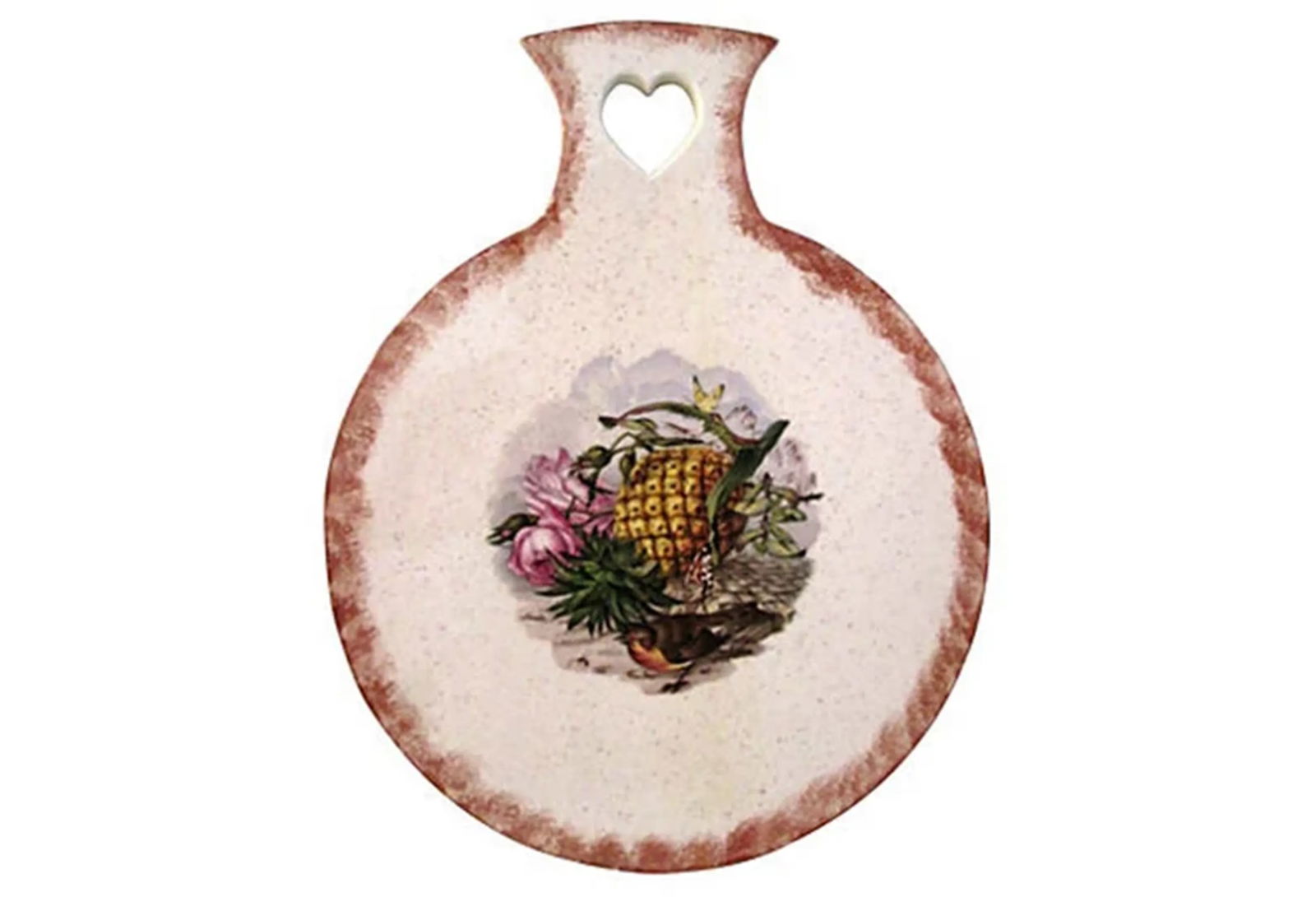 1980s French Country Pineapple & Sparrow Hanging Cheese Board - 5