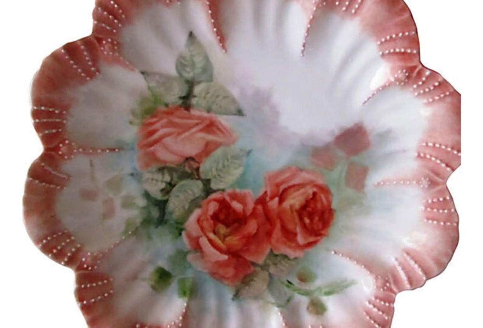 Mid-Century Blush Rose Spray Vanity Dish - 2