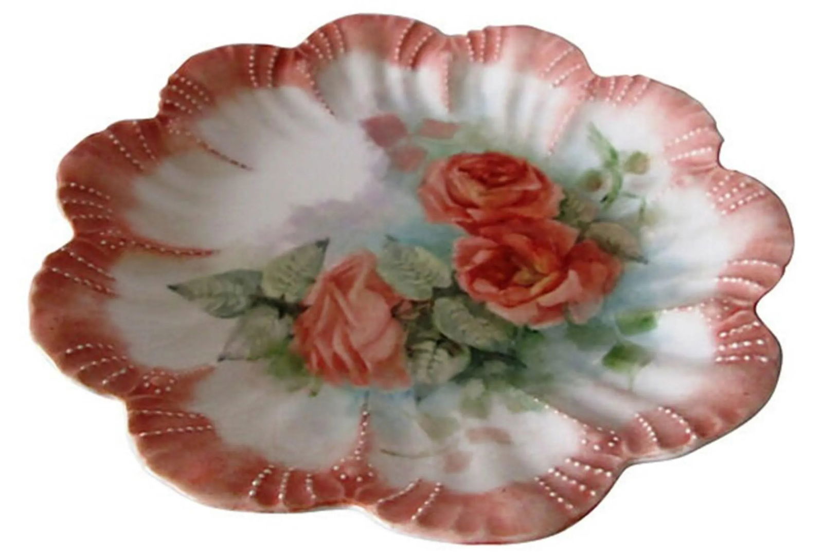 Mid-Century Blush Rose Spray Vanity Dish - 4