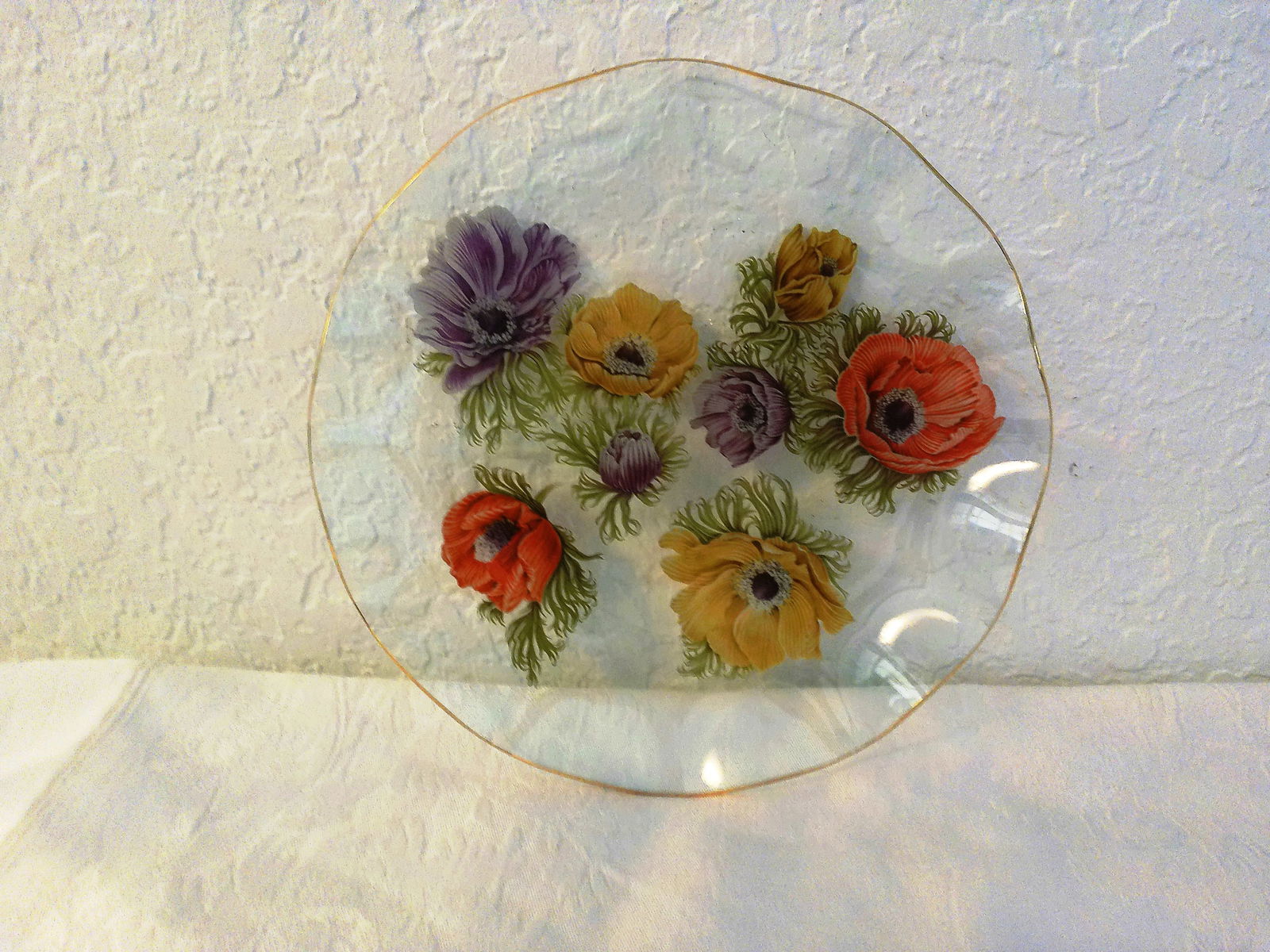 1970s English Pilkington Chance Floral Serving Dish - 4