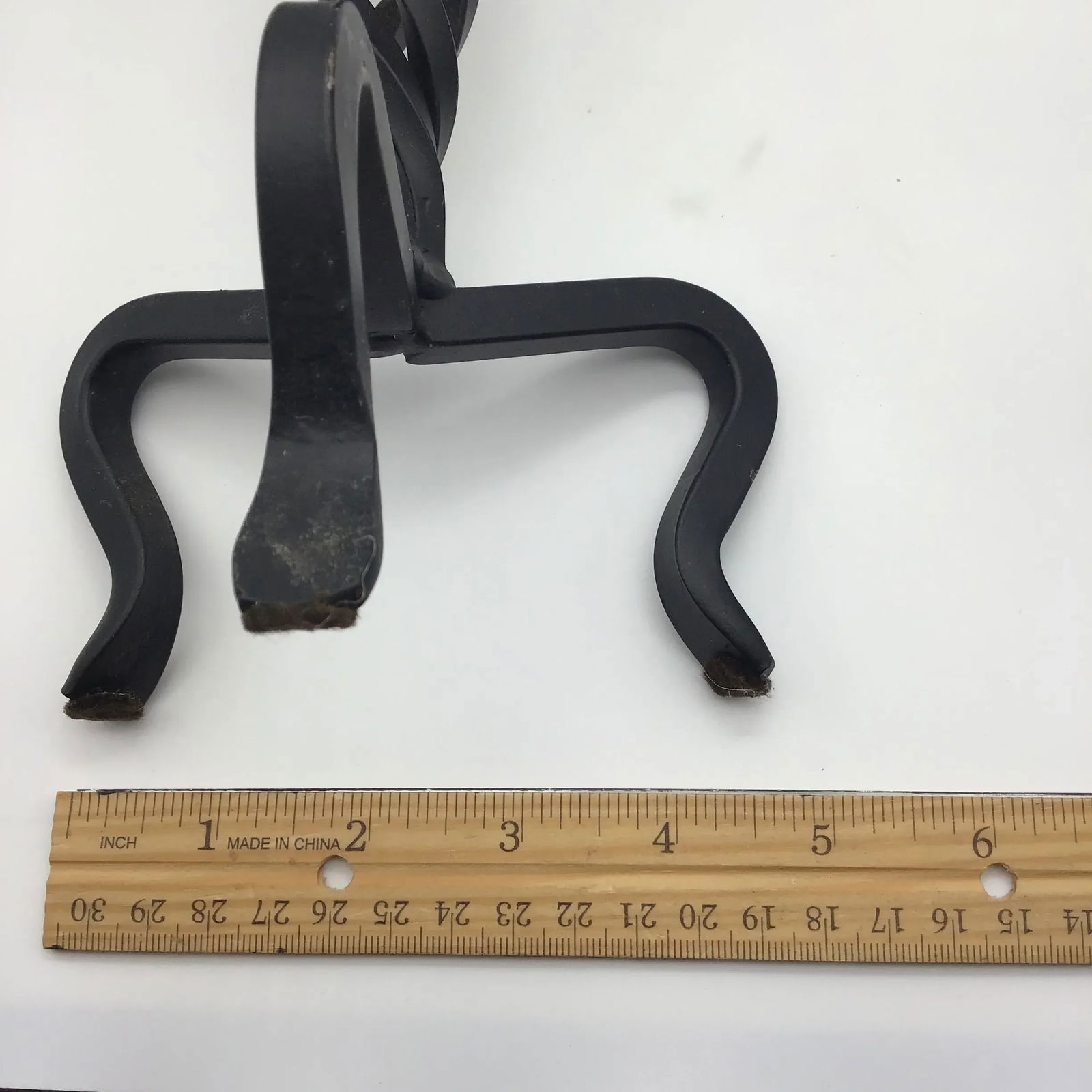 Vintage Brutalist Hand Wrought Twisted Iron Candle Holders Forged Hand Wrought Iron Brutalist Pair o - 9