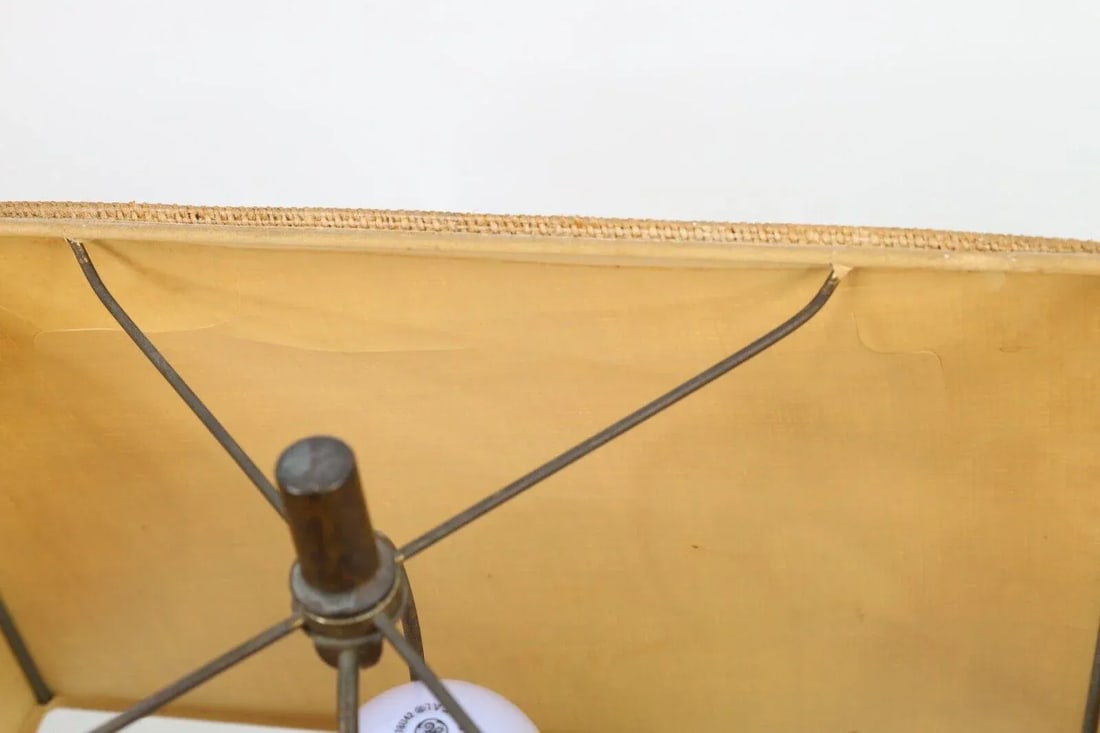 Antique 1910s Griswold No 1 Fruit & Lard Press Cast Iron Table Lamp Light Farmhouse - 7