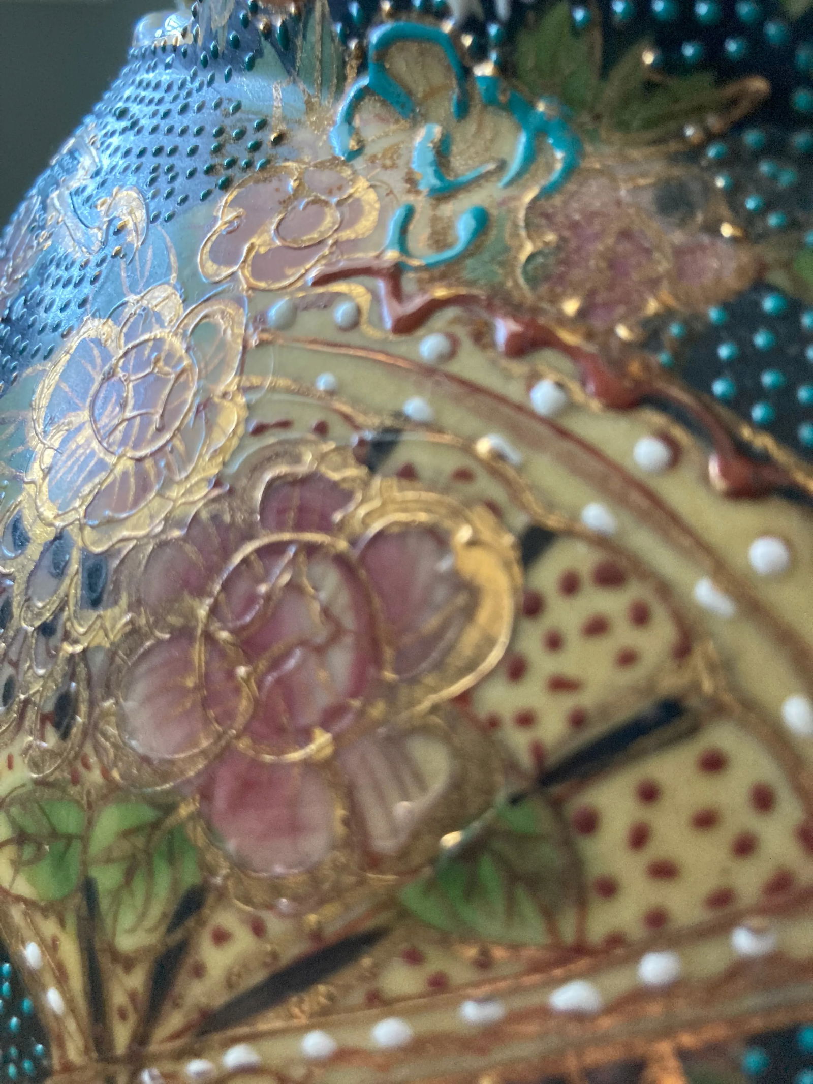 20th Century Japanese Satsuma Hand-Painted Accent Table or Garden Seat - 4