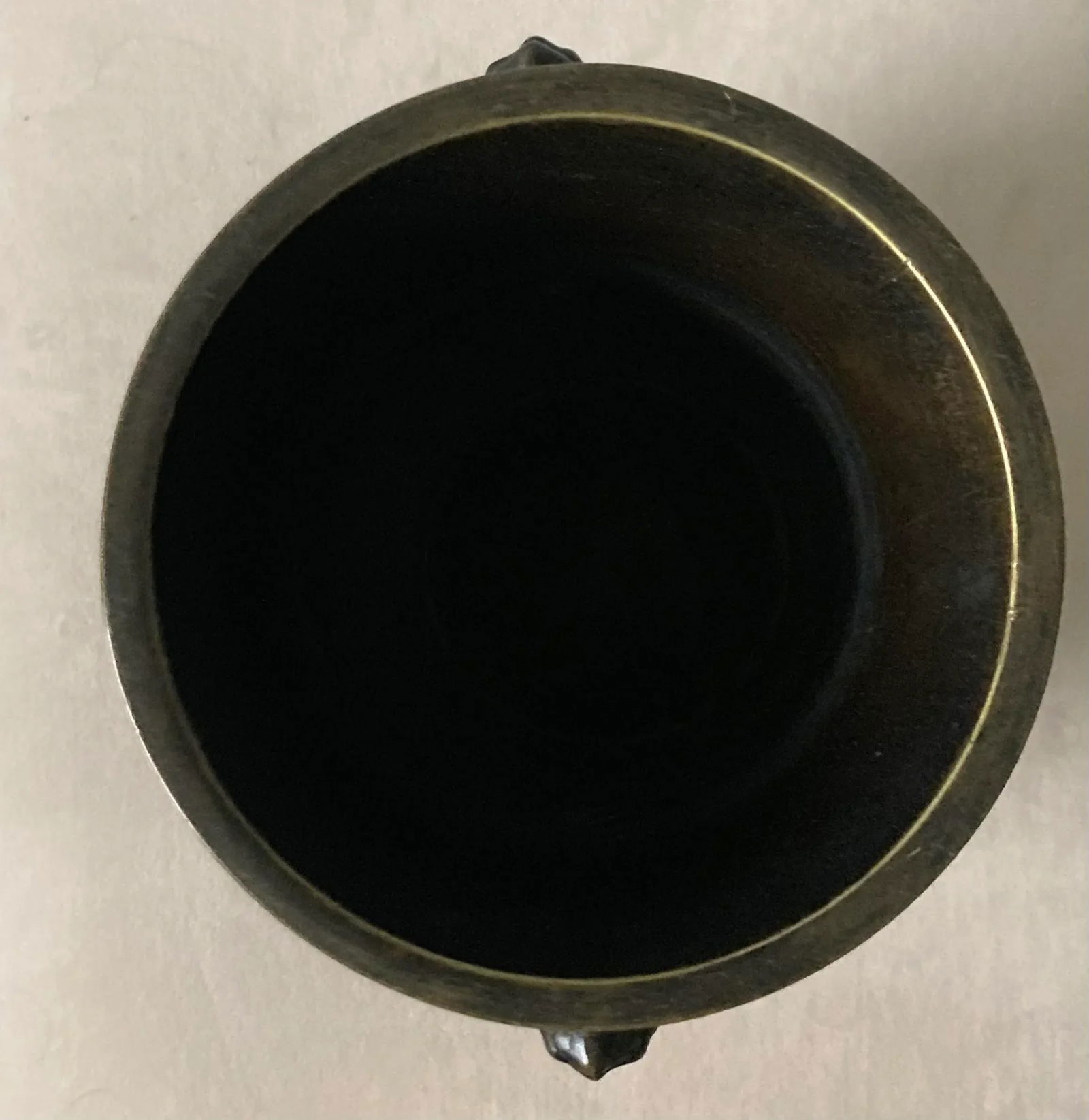 Mid 19th C Bronze Japanese Champlevé Urn With Foo Dog Handles - 5