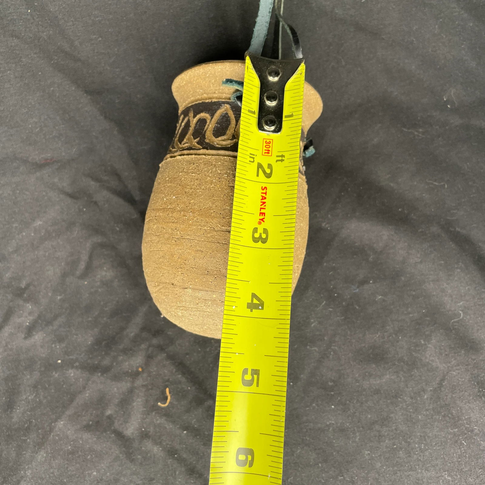 Mid Century Hand Thrown Ceramic Hanging Planter - 6