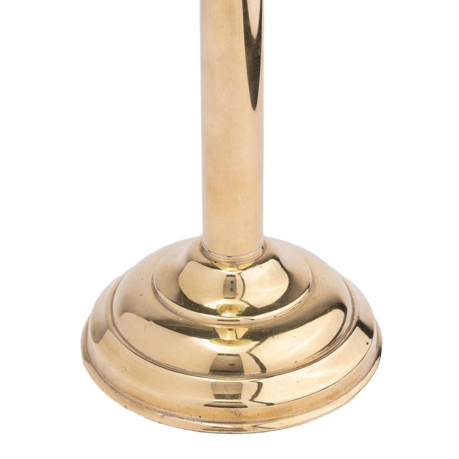 French Stamped Brass & Glass Spring Hurricane Lamp, 1875-1900 - 5