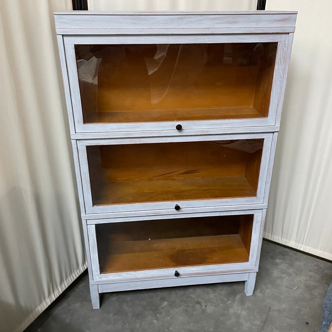 Early 20th Century Globe Wernicke Blue Barrister Bookcase- 5 Pieces - 7