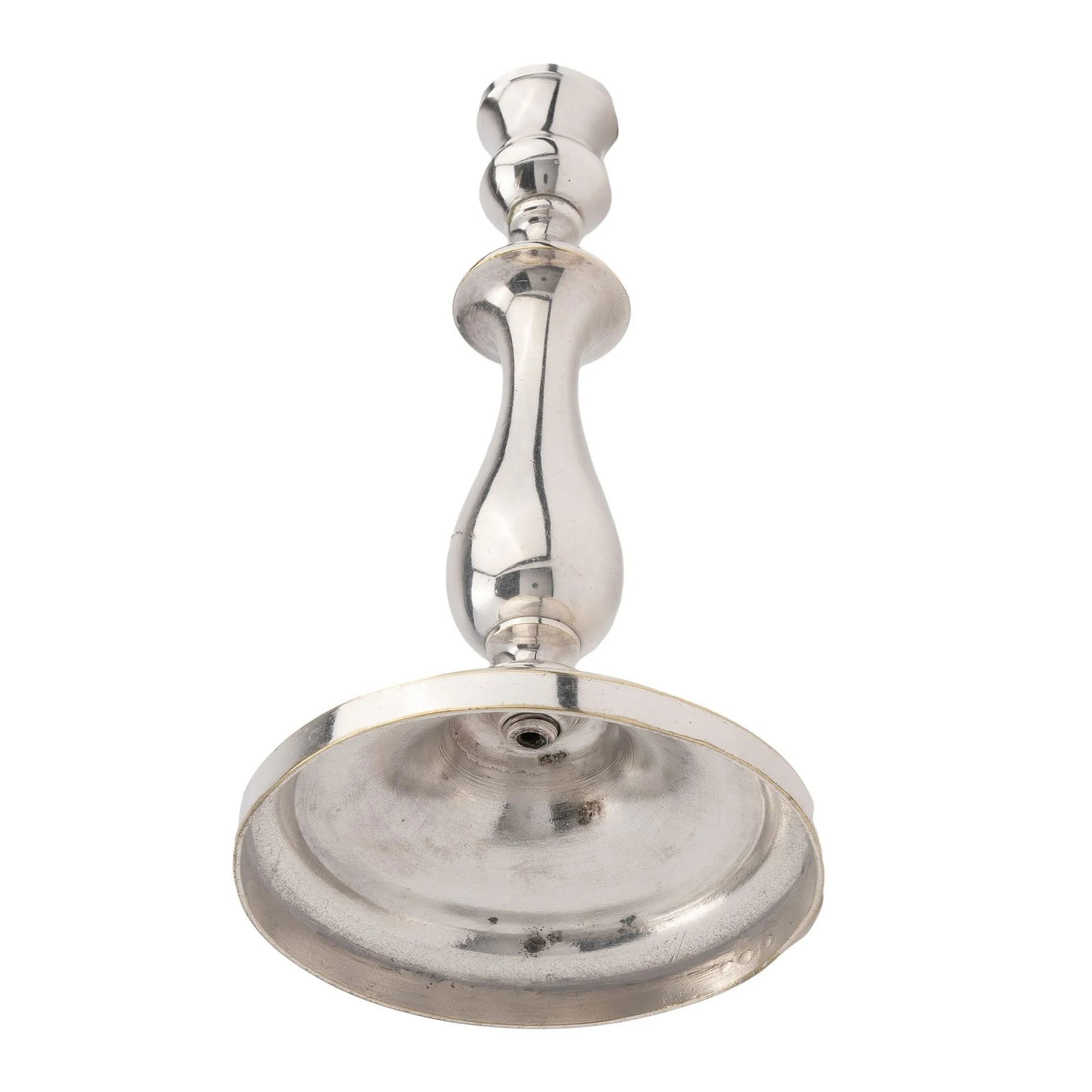 Charles X Silvered Brass Baluster Form Candlestick by Christofle, 1830 - 9