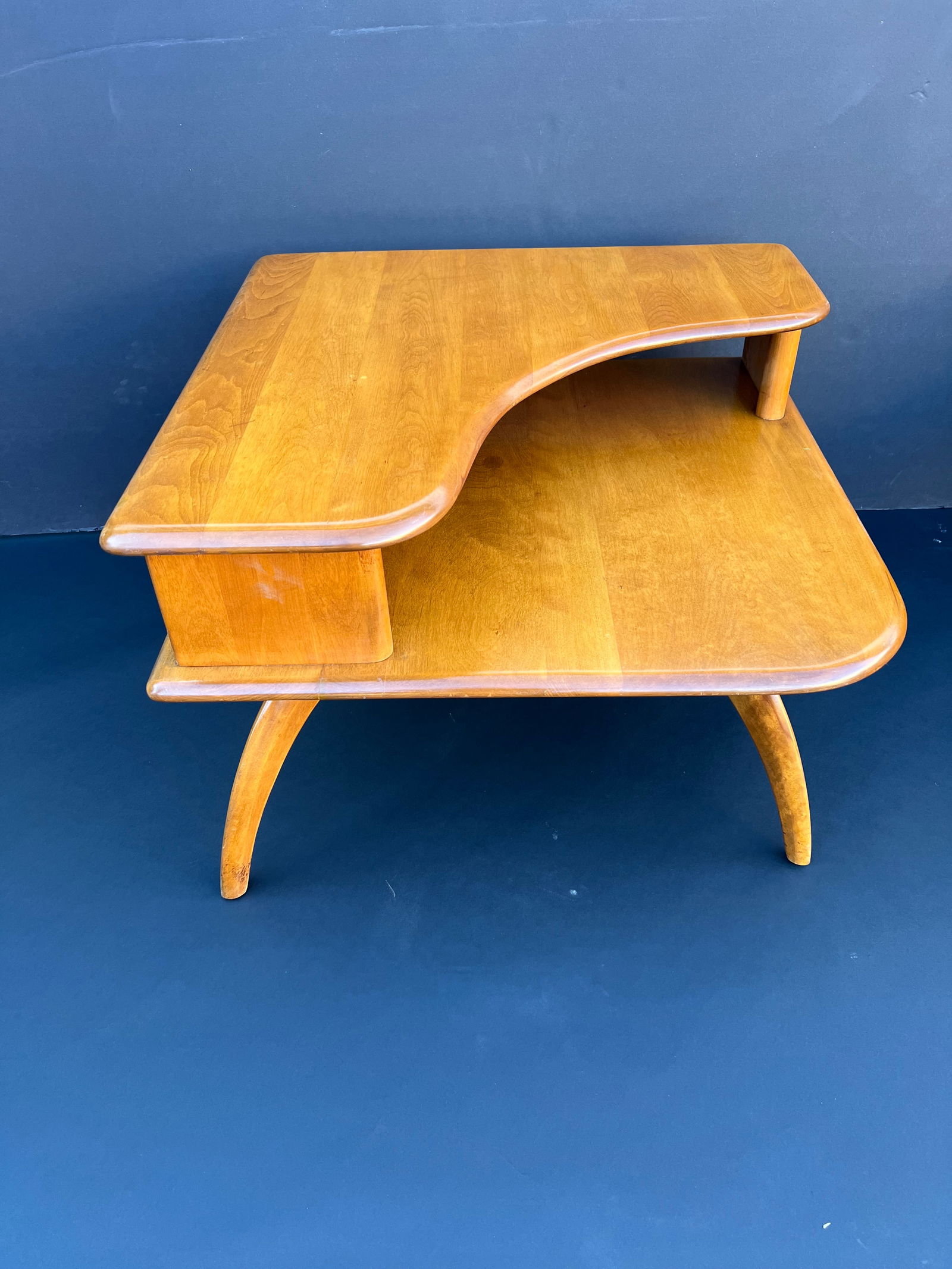 1970s Vintage Heywood Wakefield Side/Corner Table -Pair - 11