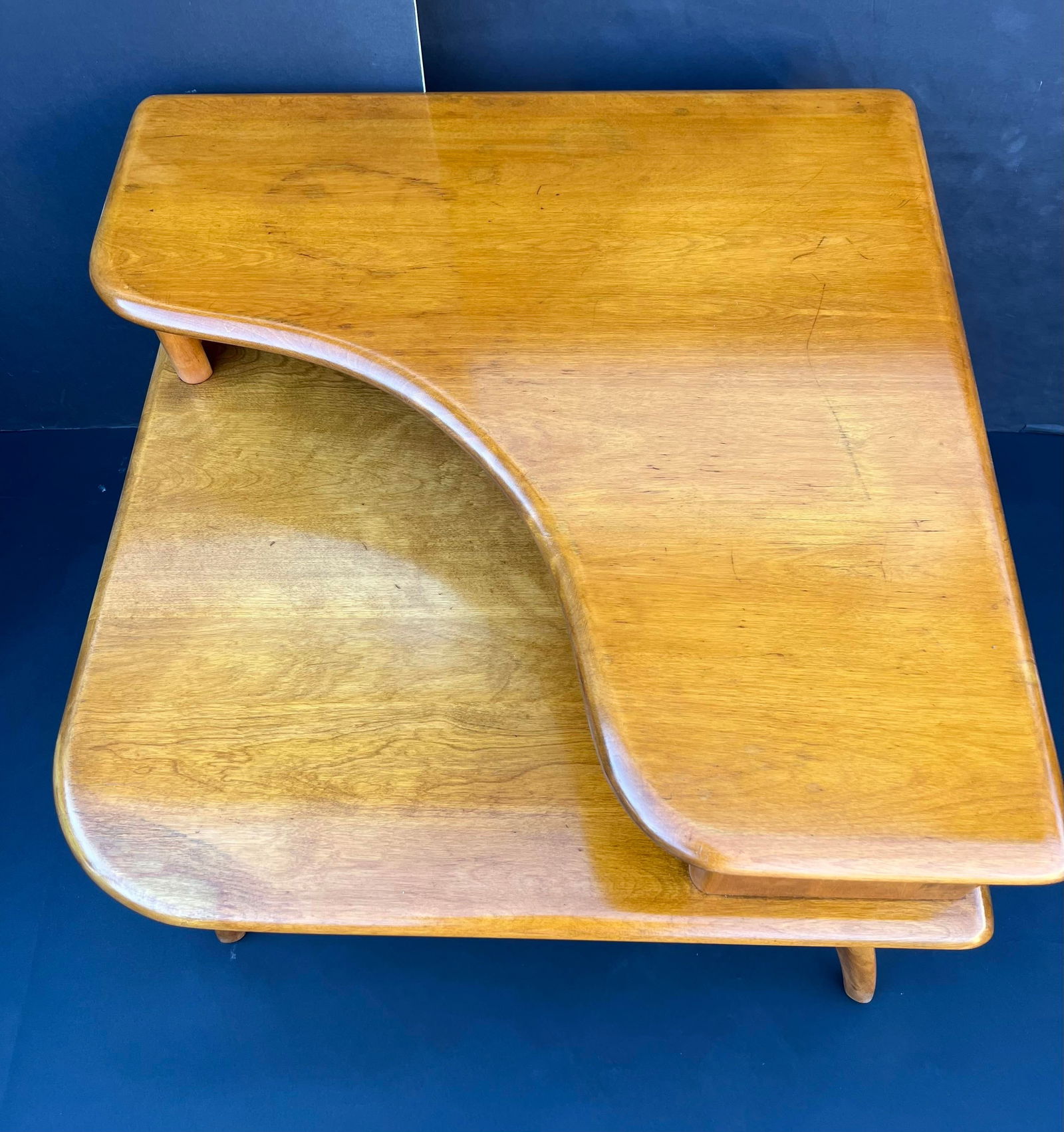 1970s Vintage Heywood Wakefield Side/Corner Table -Pair - 5