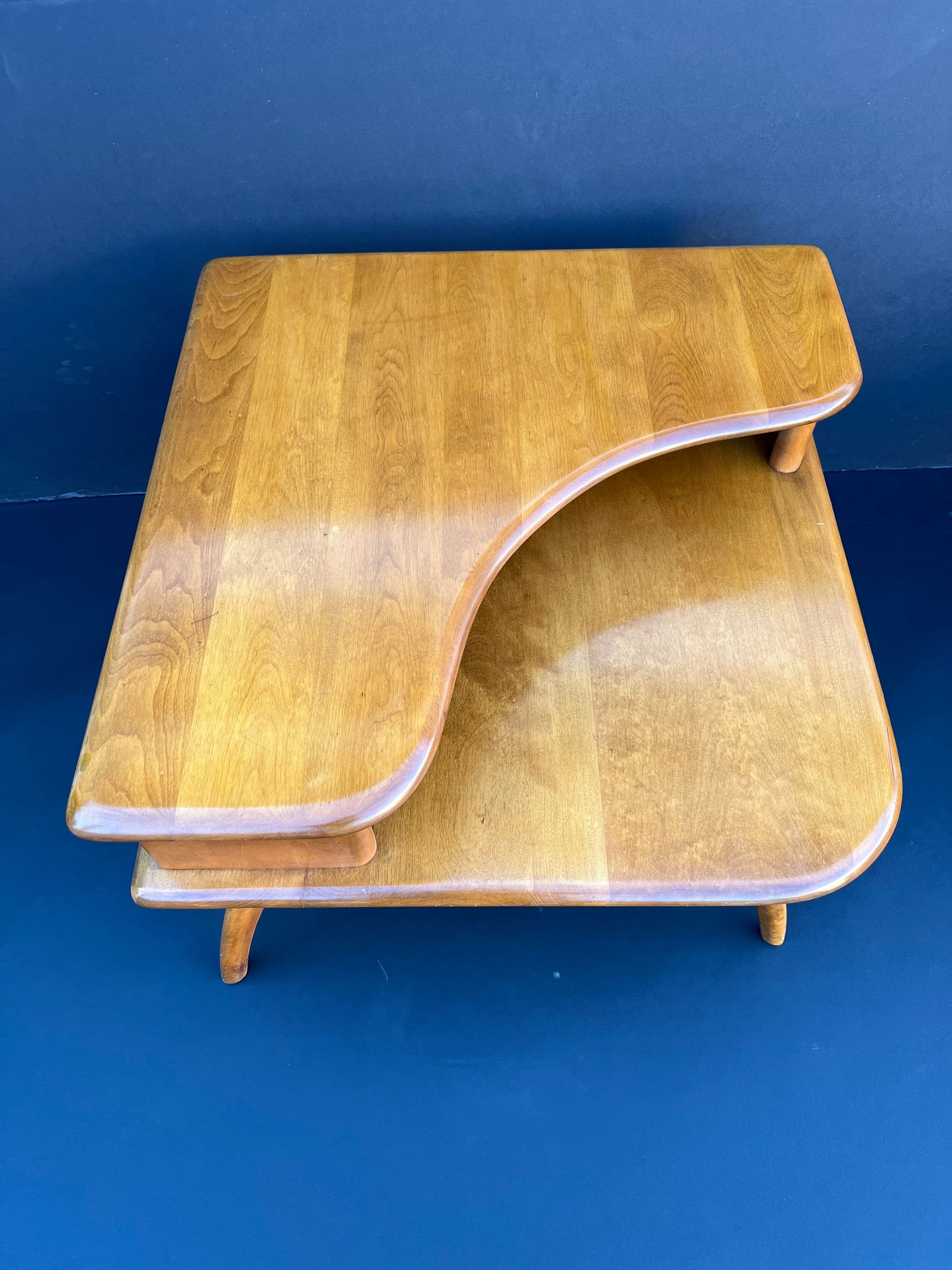 1970s Vintage Heywood Wakefield Side/Corner Table -Pair - 7